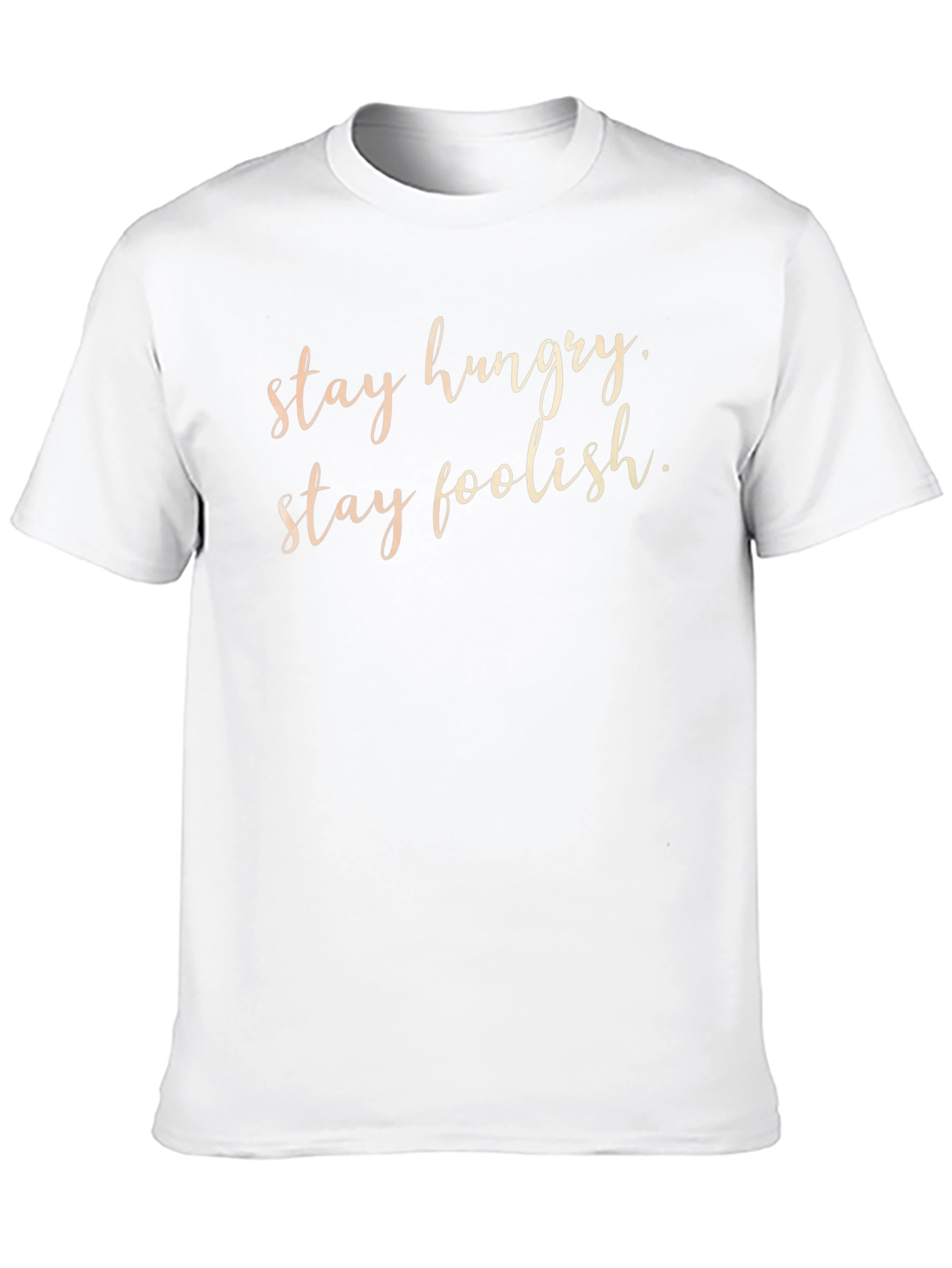 Stay Hungry Stay Foolish Black T-Shirt