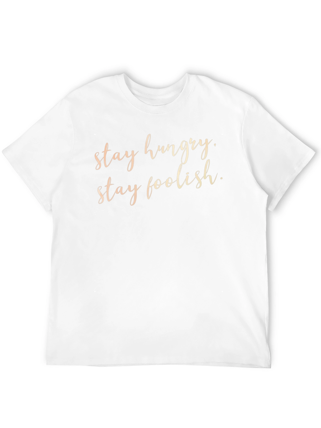 Stay Hungry Stay Foolish Black T-Shirt