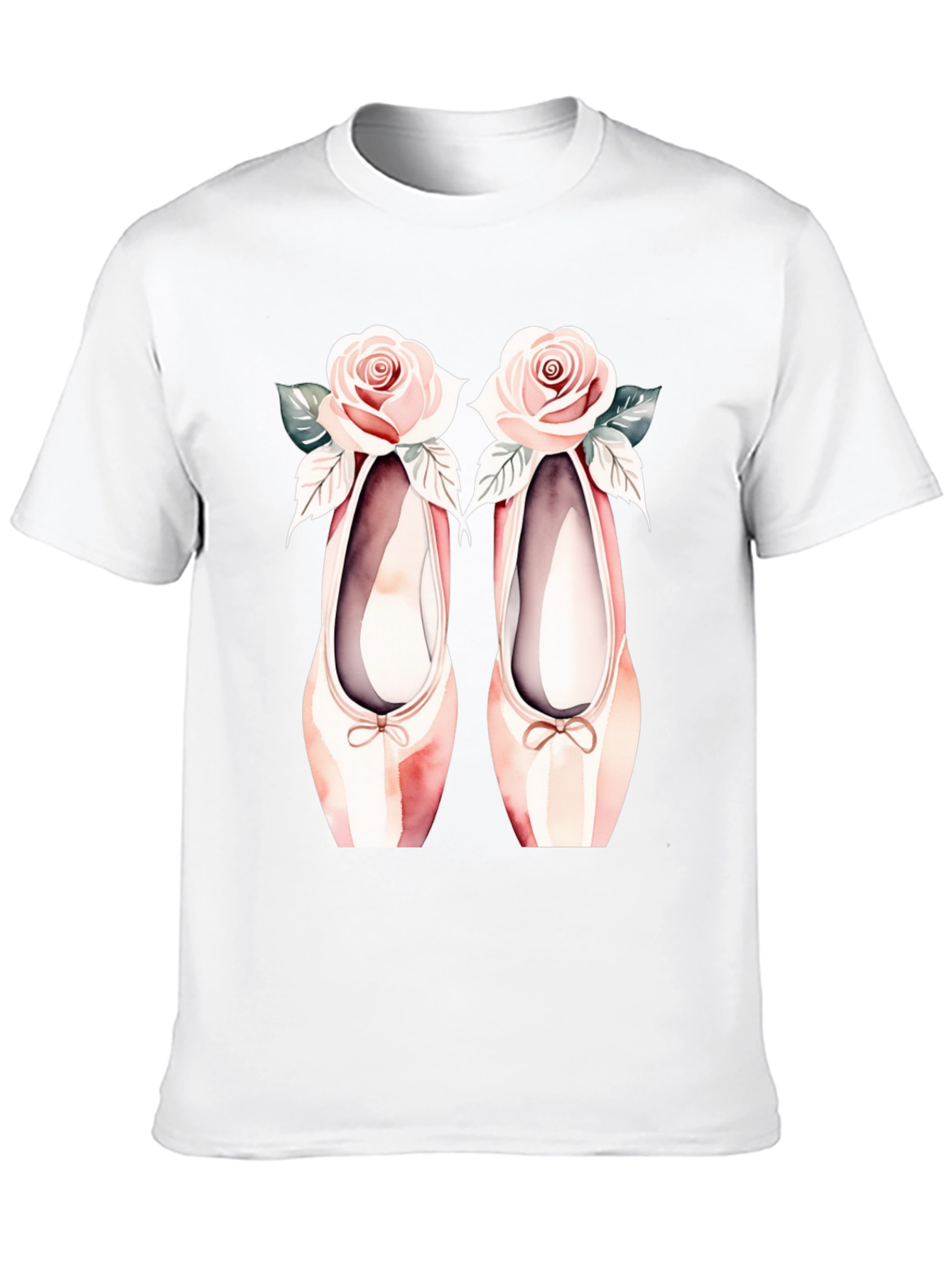 Ballet Shoes & Roses Graphic Tee