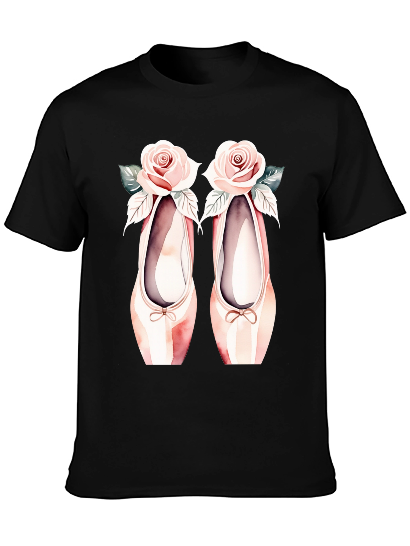 Ballet Shoes & Roses Graphic Tee