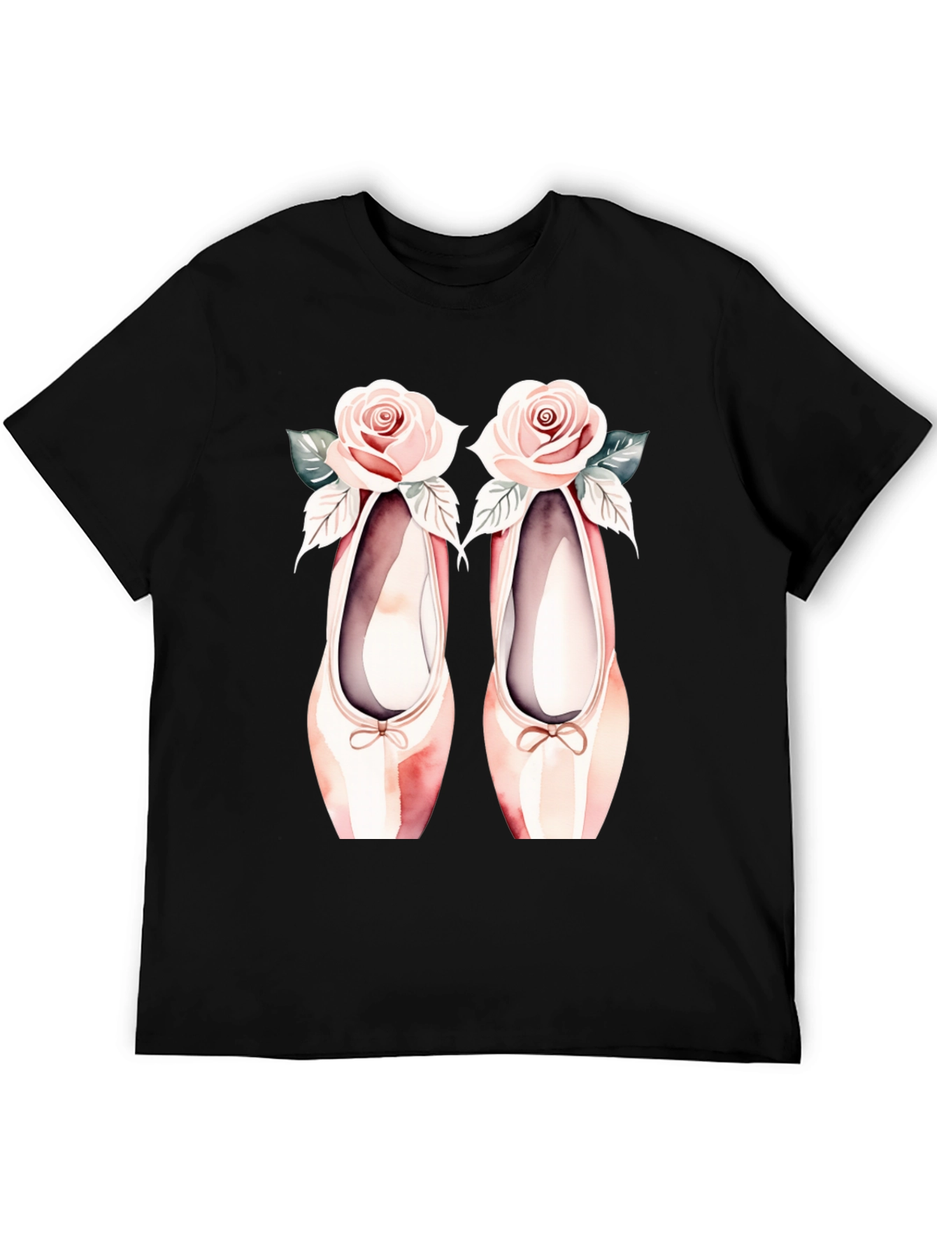 Ballet Shoes & Roses Graphic Tee