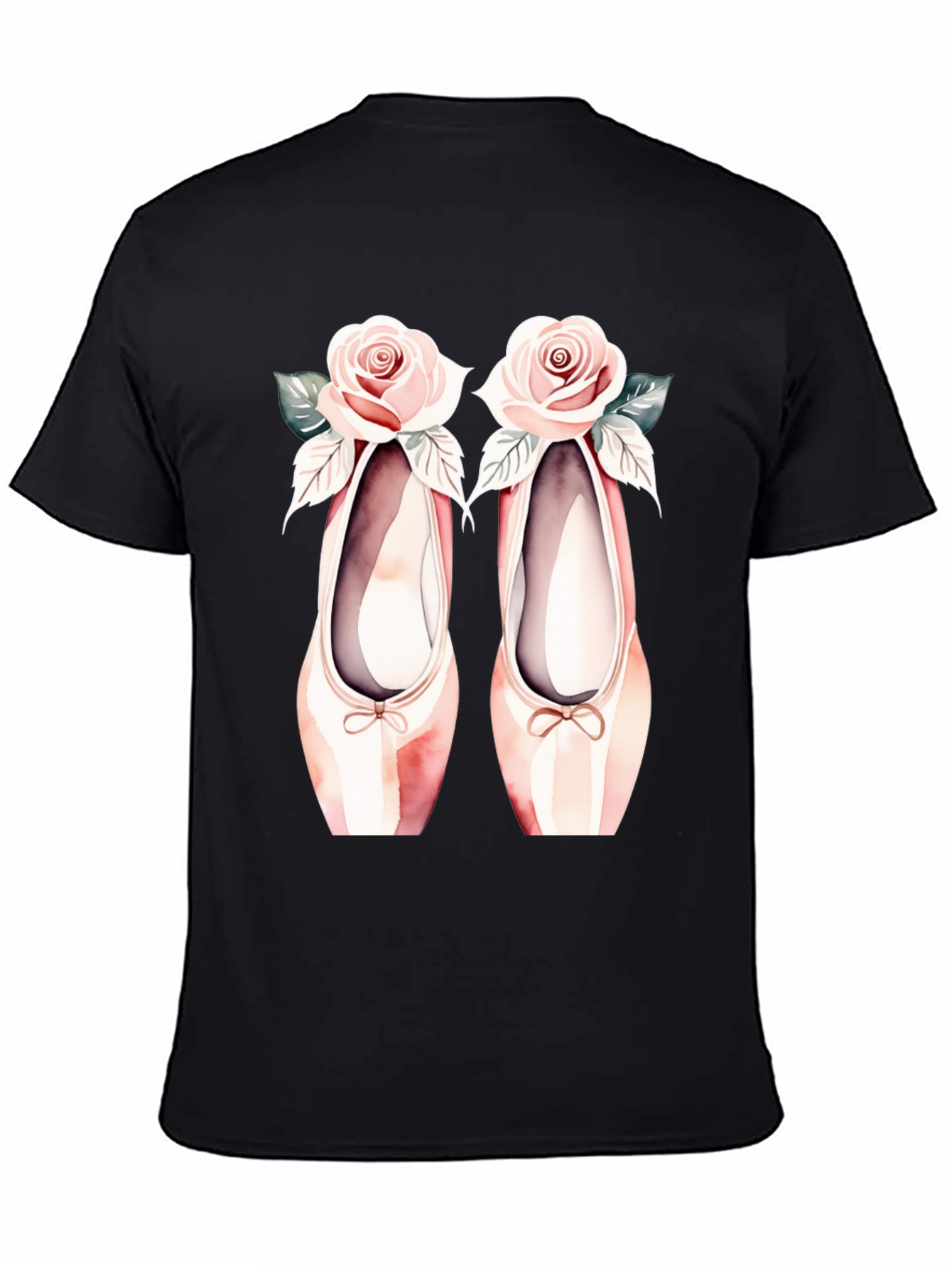 Ballet Shoes & Roses Graphic Tee
