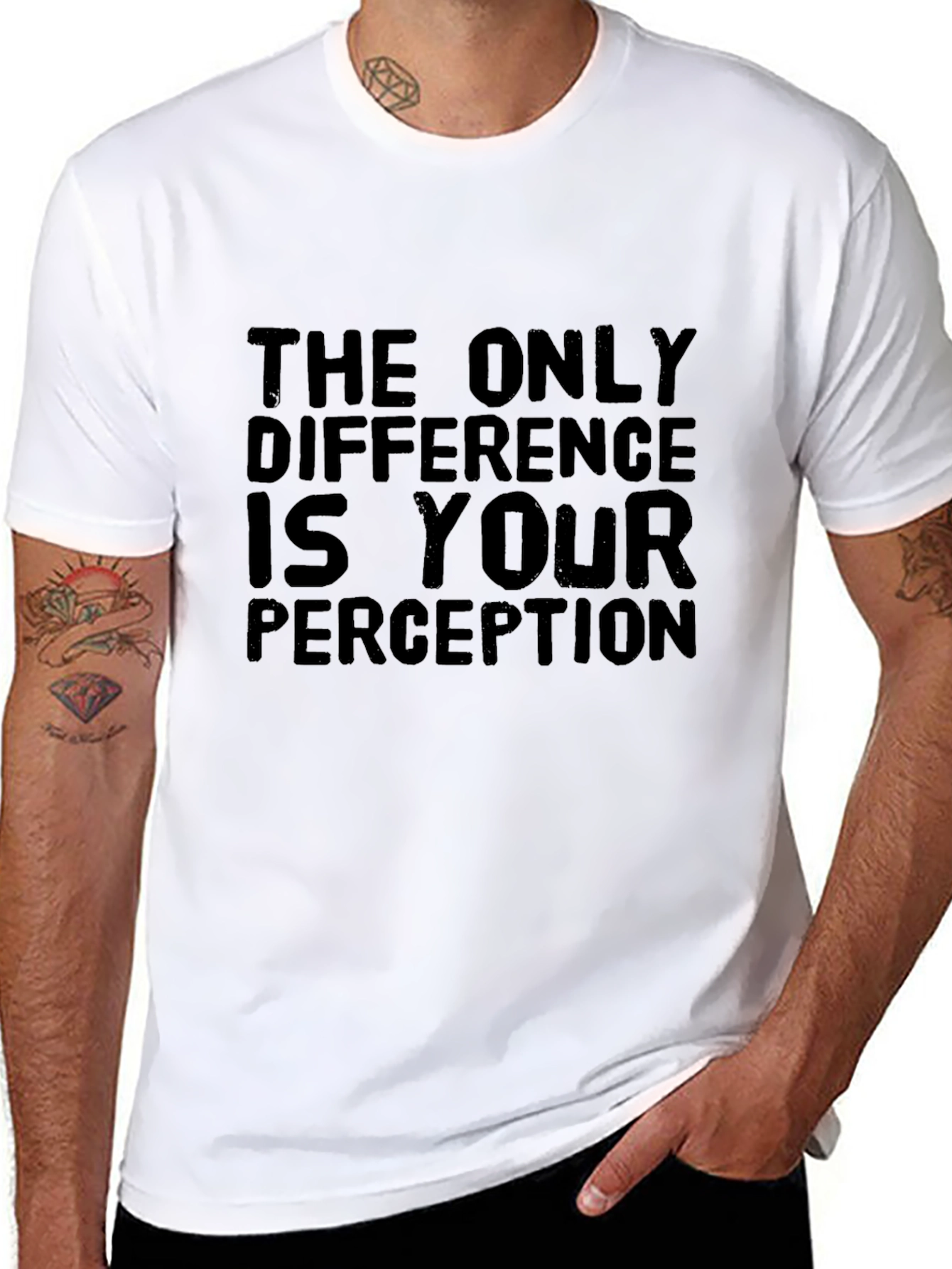 Perception T-Shirt - Mens Black Graphic Tee