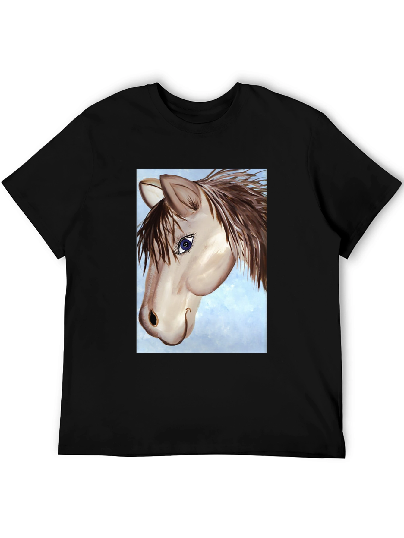 Horse Graphic Tee - Unisex Black T-Shirt