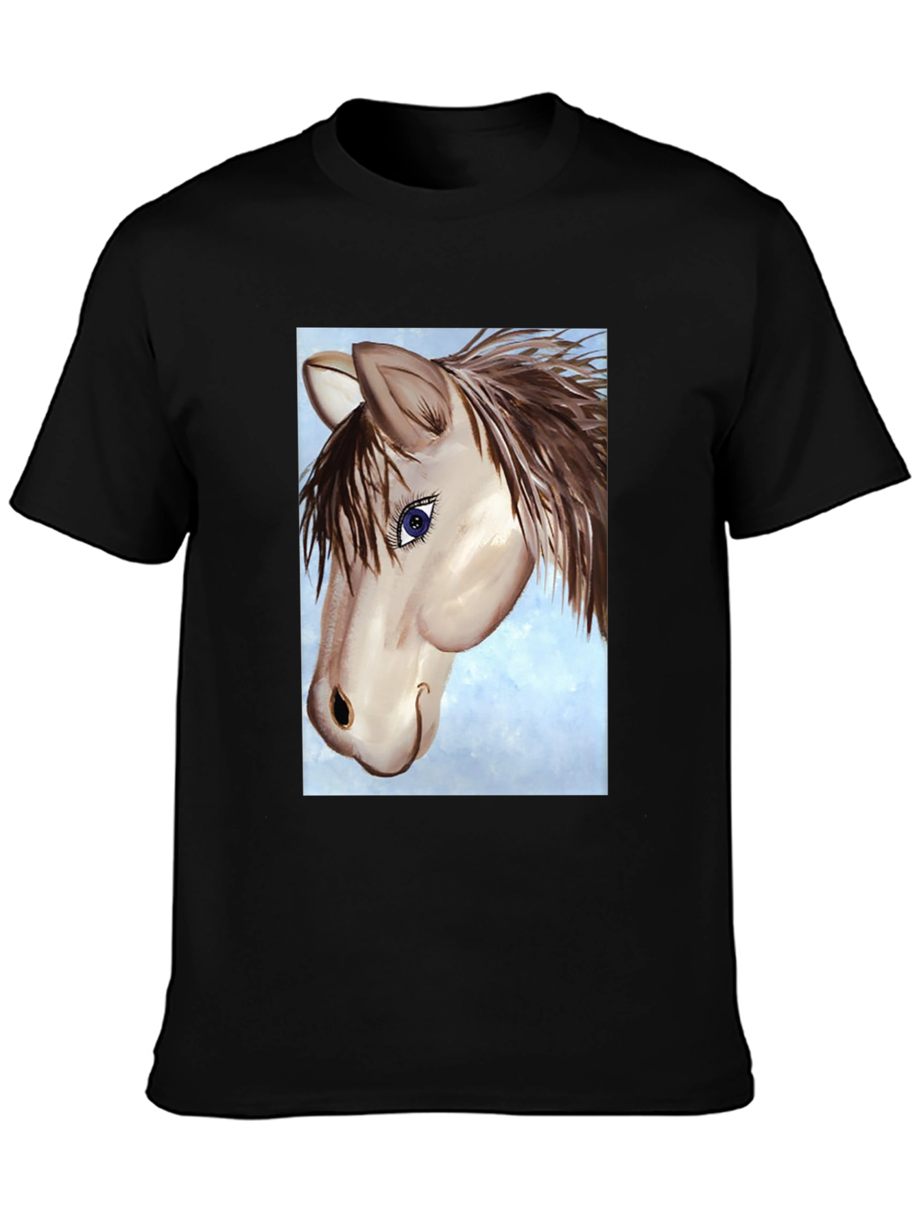 Horse Graphic Tee - Unisex Black T-Shirt