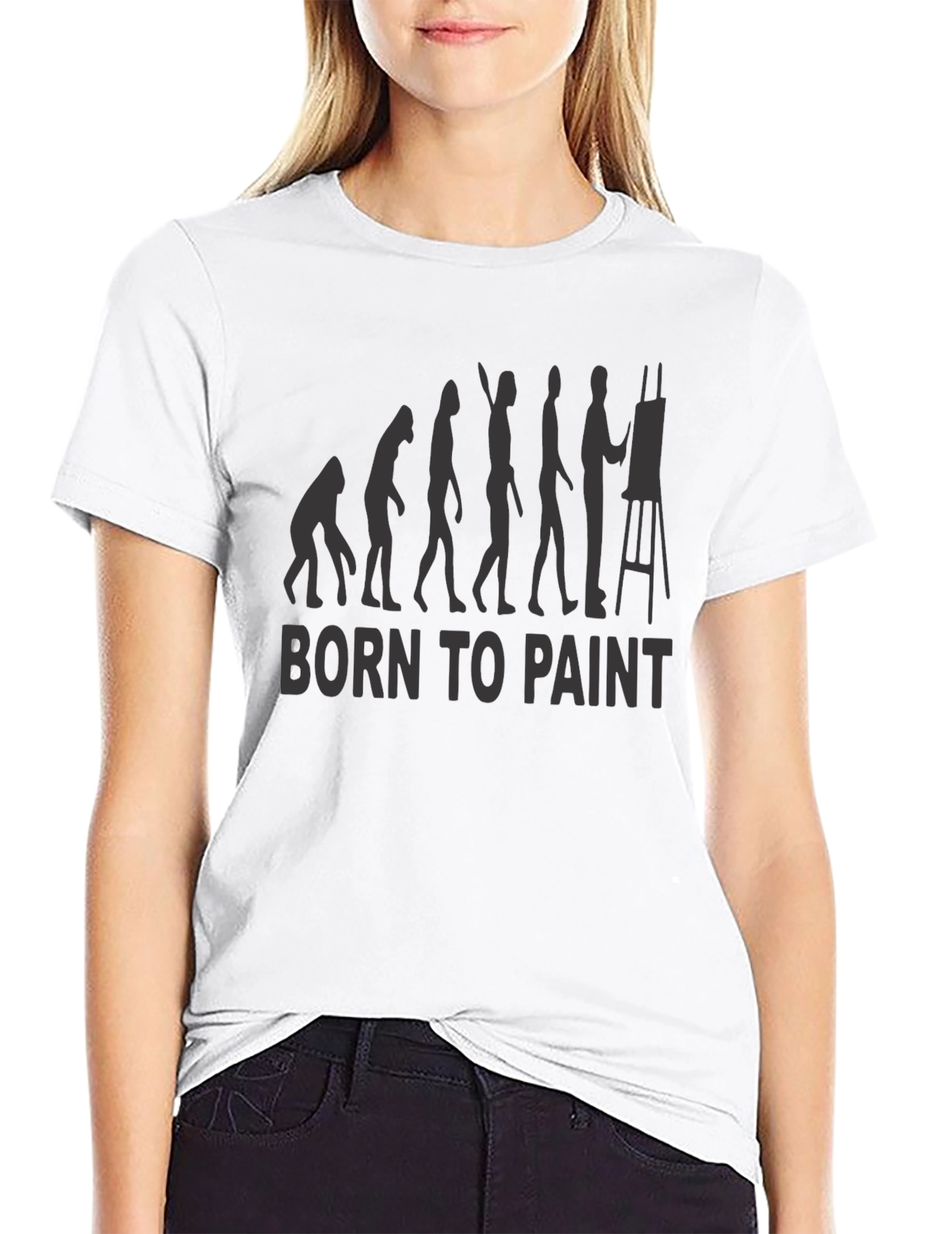 Born to Paint Evolution Graphic T-Shirt