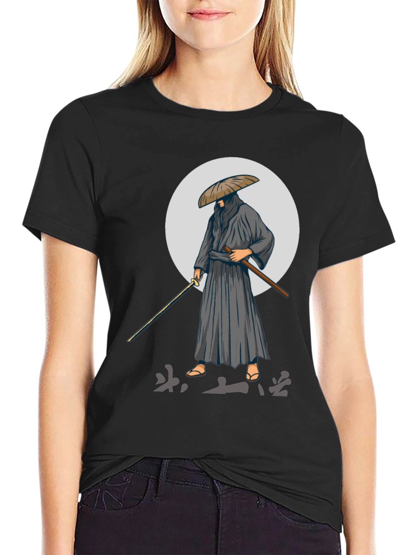 Samurai Graphic Tee - Black