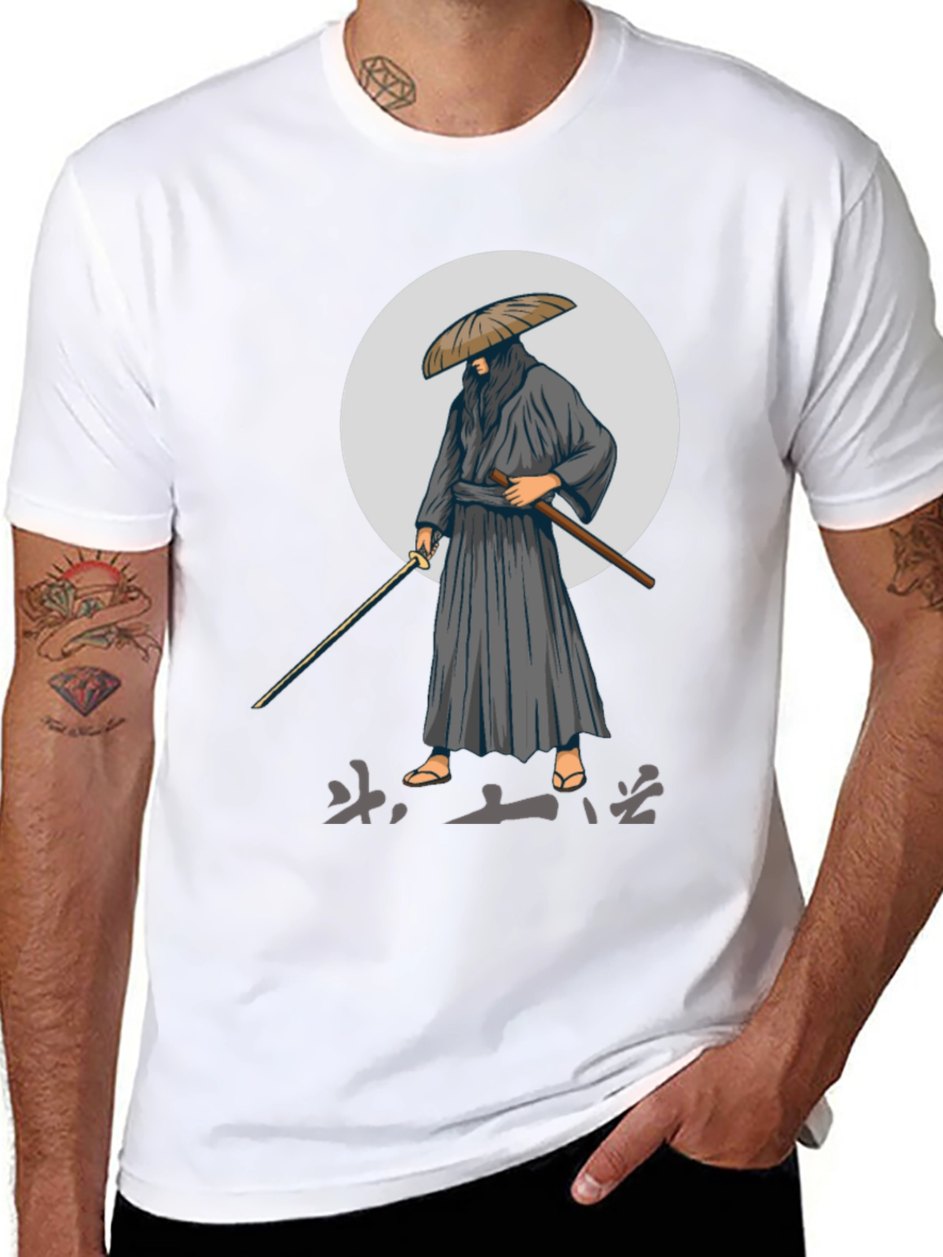 Samurai Graphic Tee - Black