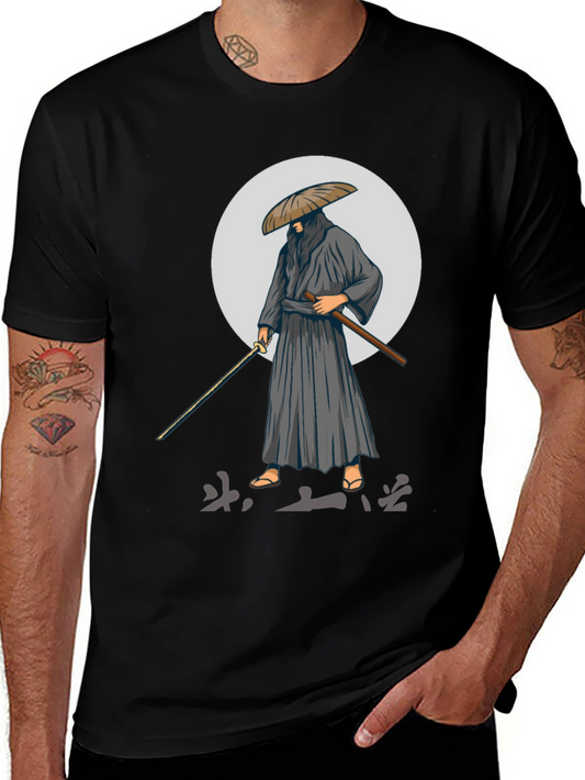 Samurai Graphic Tee - Black