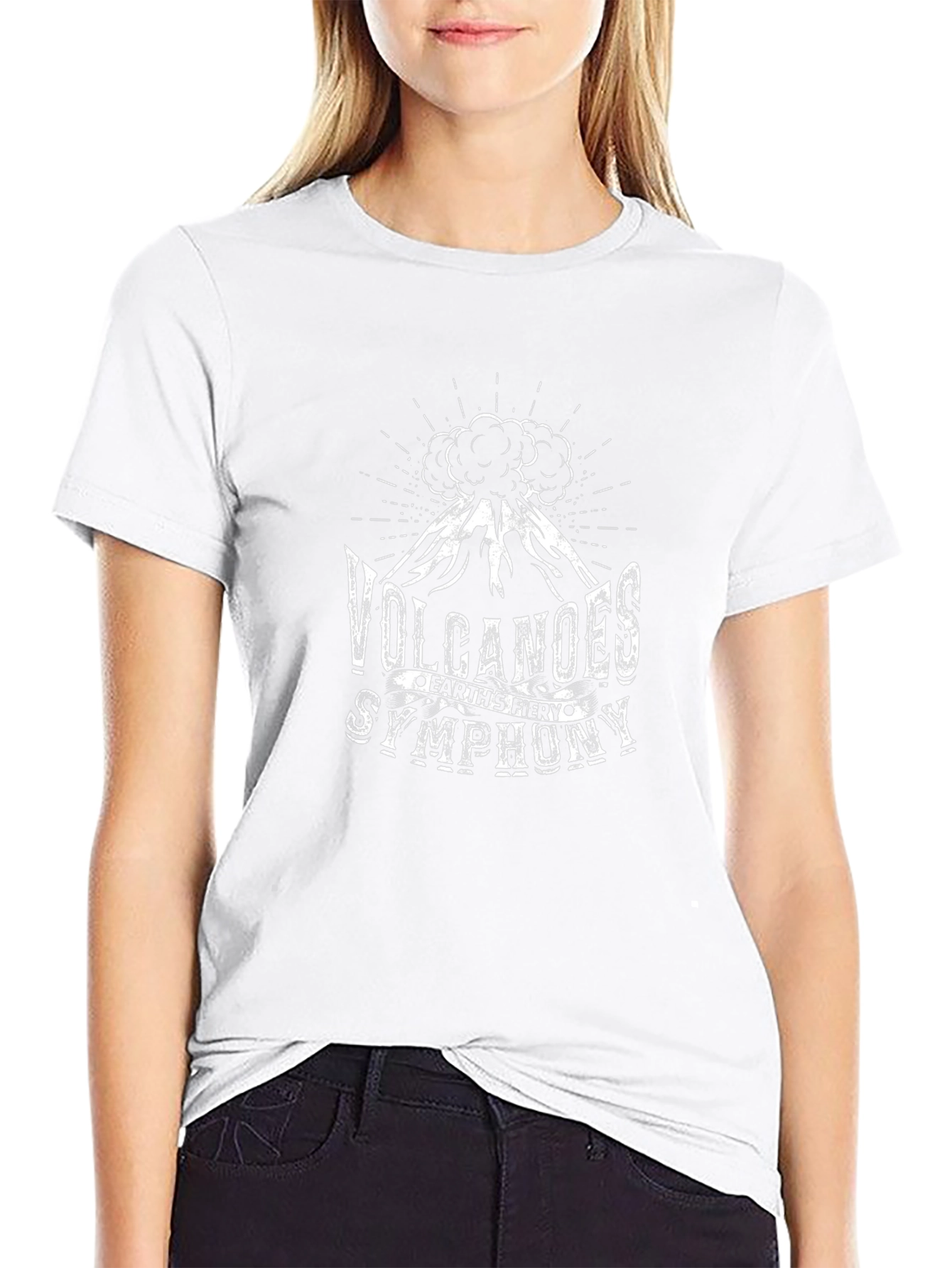 Volcanoes Earths Fiery Symphony Graphic T-Shirt