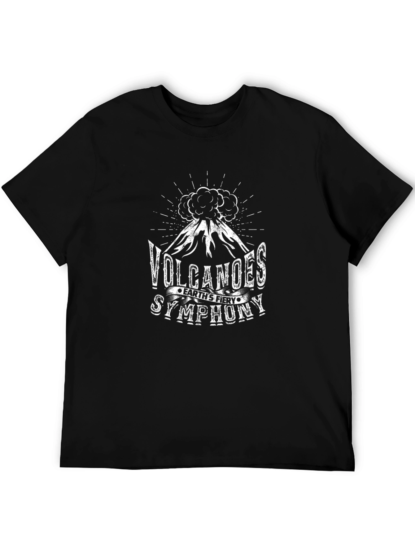 Volcanoes Earths Fiery Symphony Graphic T-Shirt