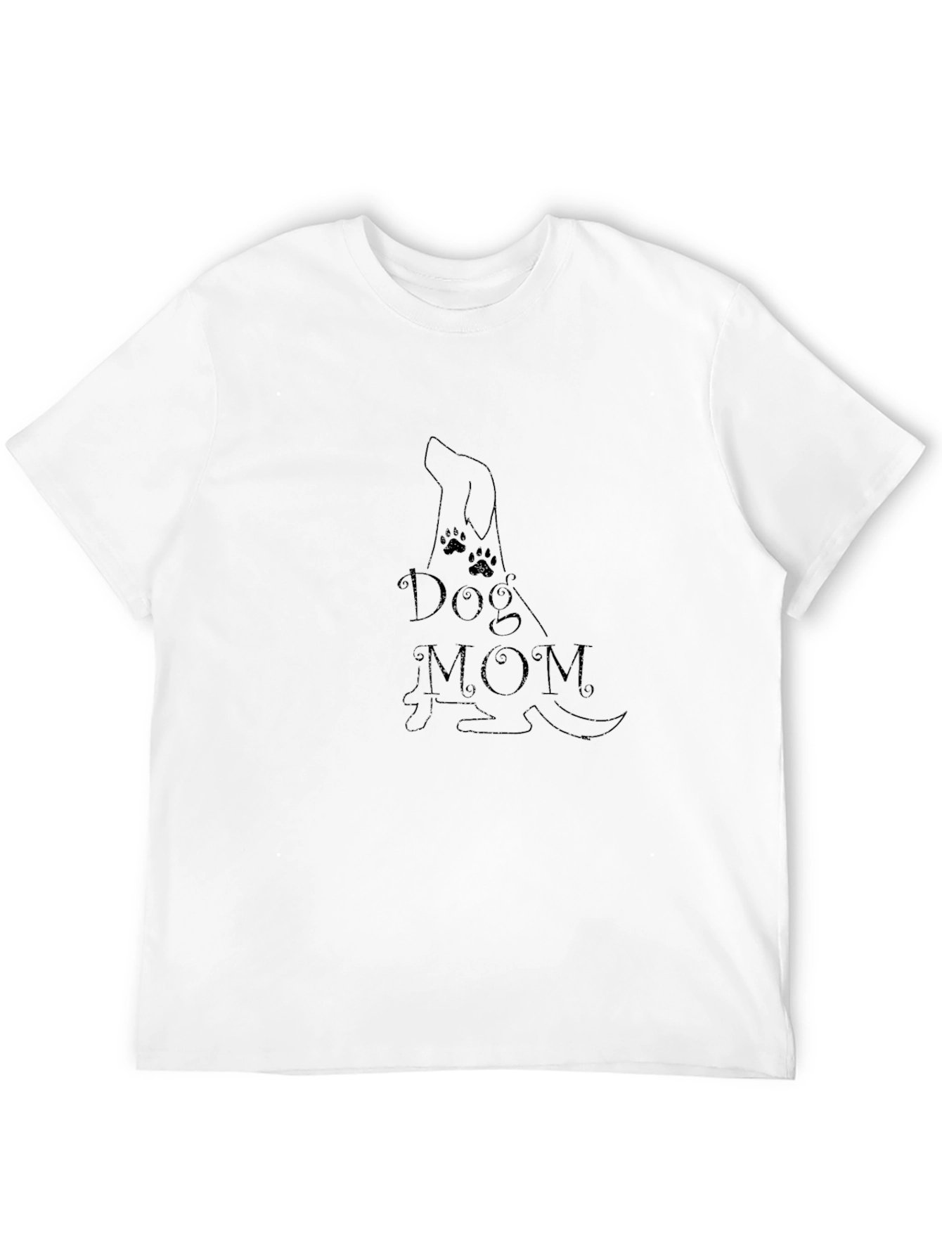 Dog Mom Graphic Tee - Black Unisex T-Shirt