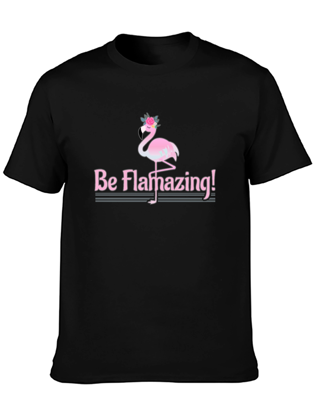 Be Flamazing T-Shirt - Flamingo Graphic Tee