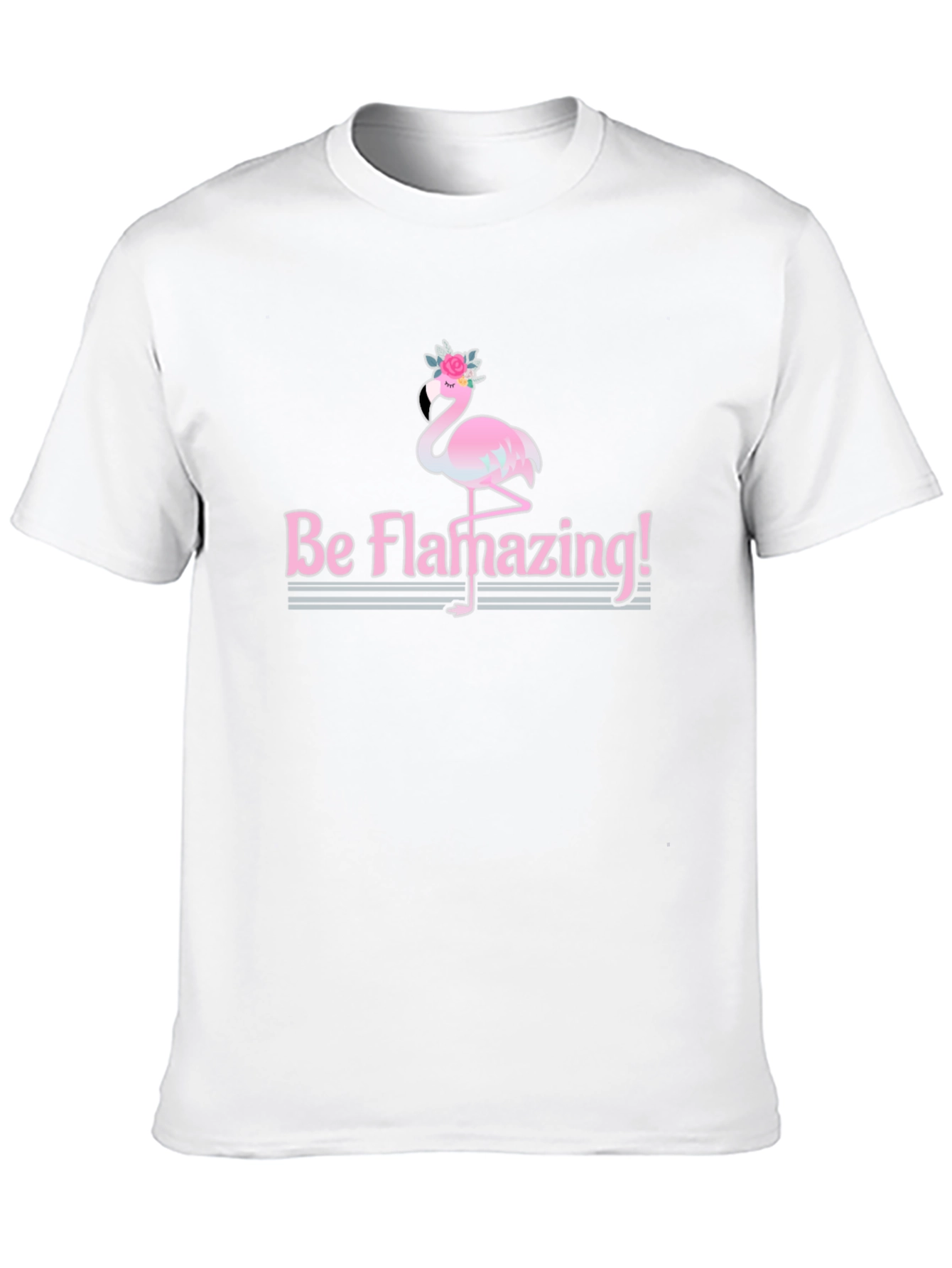 Be Flamazing T-Shirt - Flamingo Graphic Tee