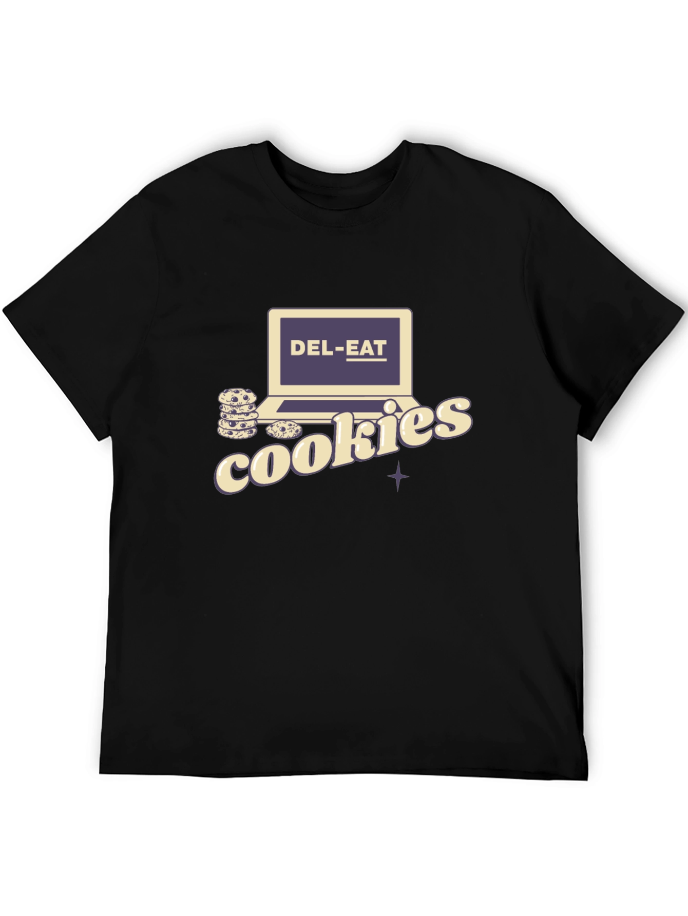 Del-Eat Cookies Graphic Tee - Black
