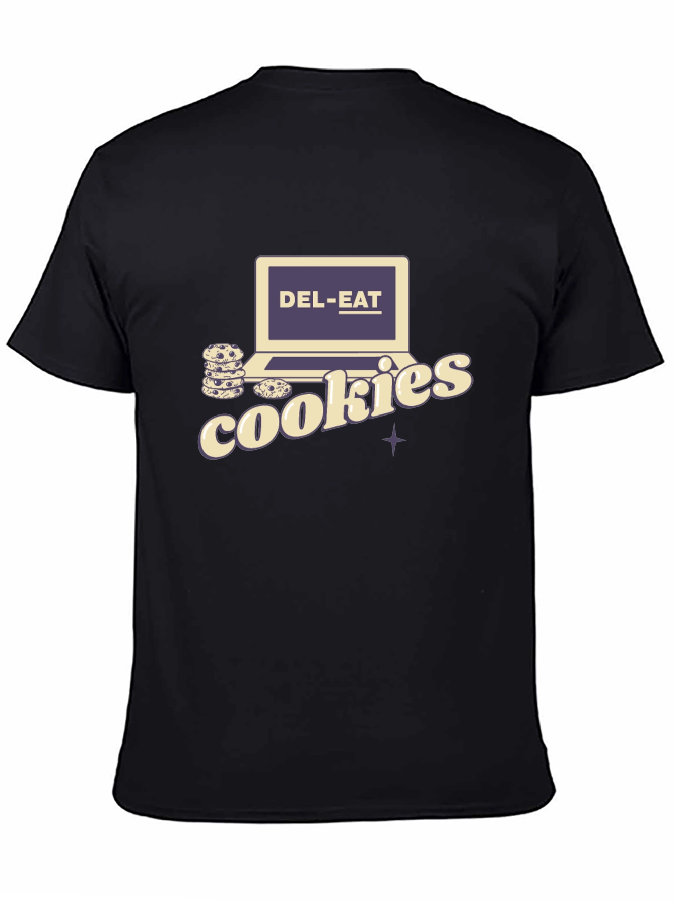 Del-Eat Cookies Graphic Tee - Black