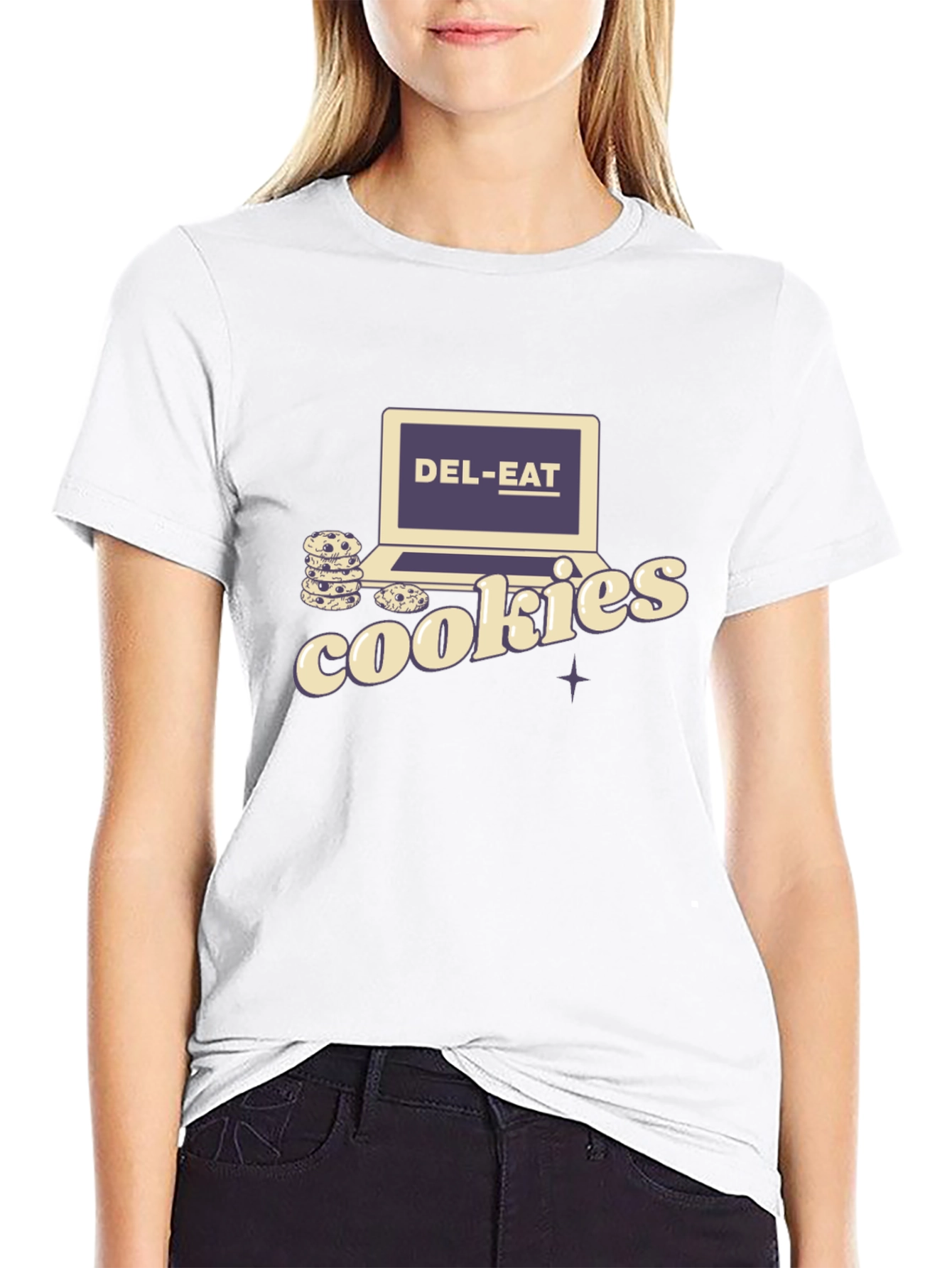 Del-Eat Cookies Graphic Tee - Black