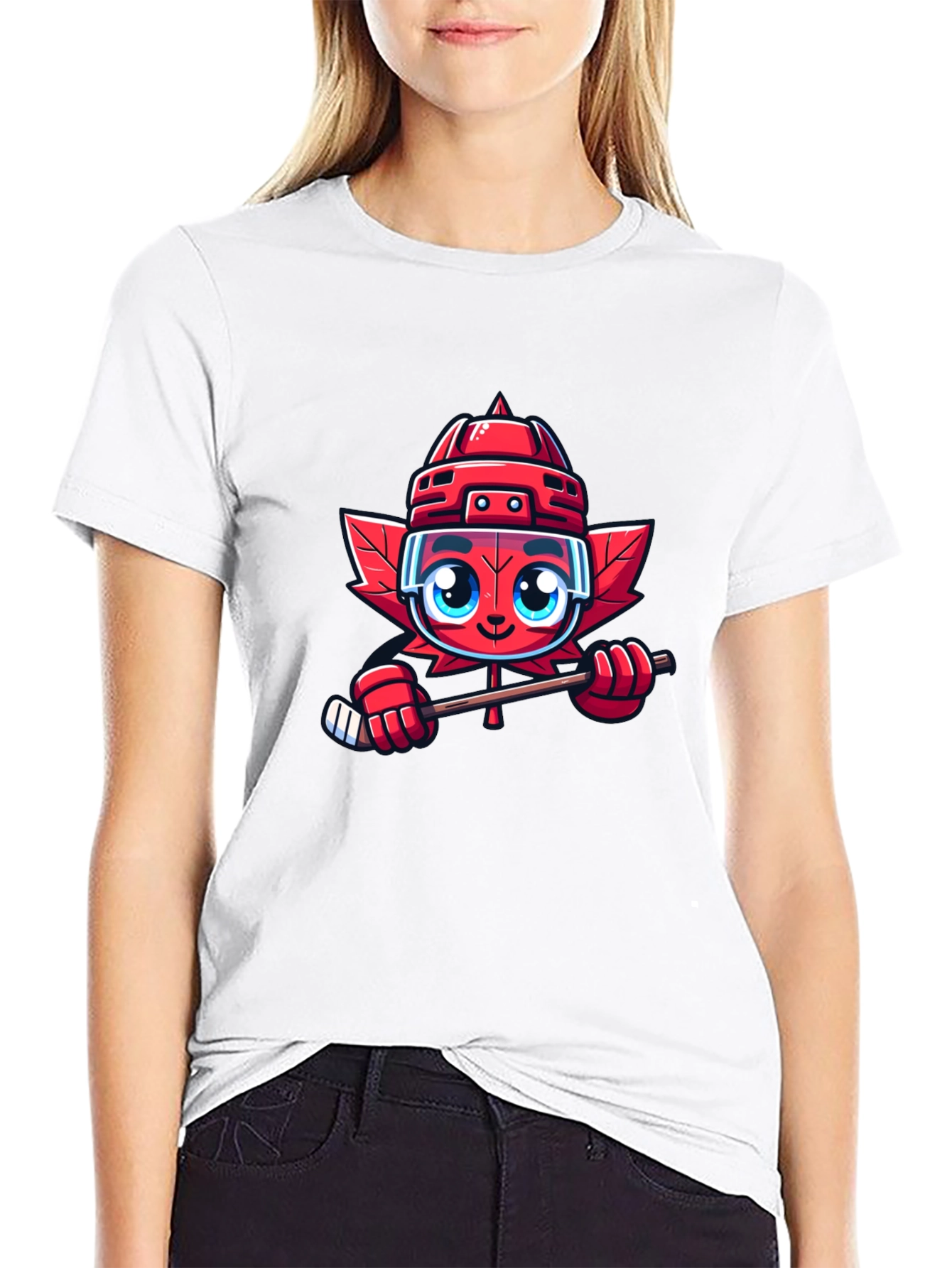 Canada Maple Leaf Hockey T-Shirt