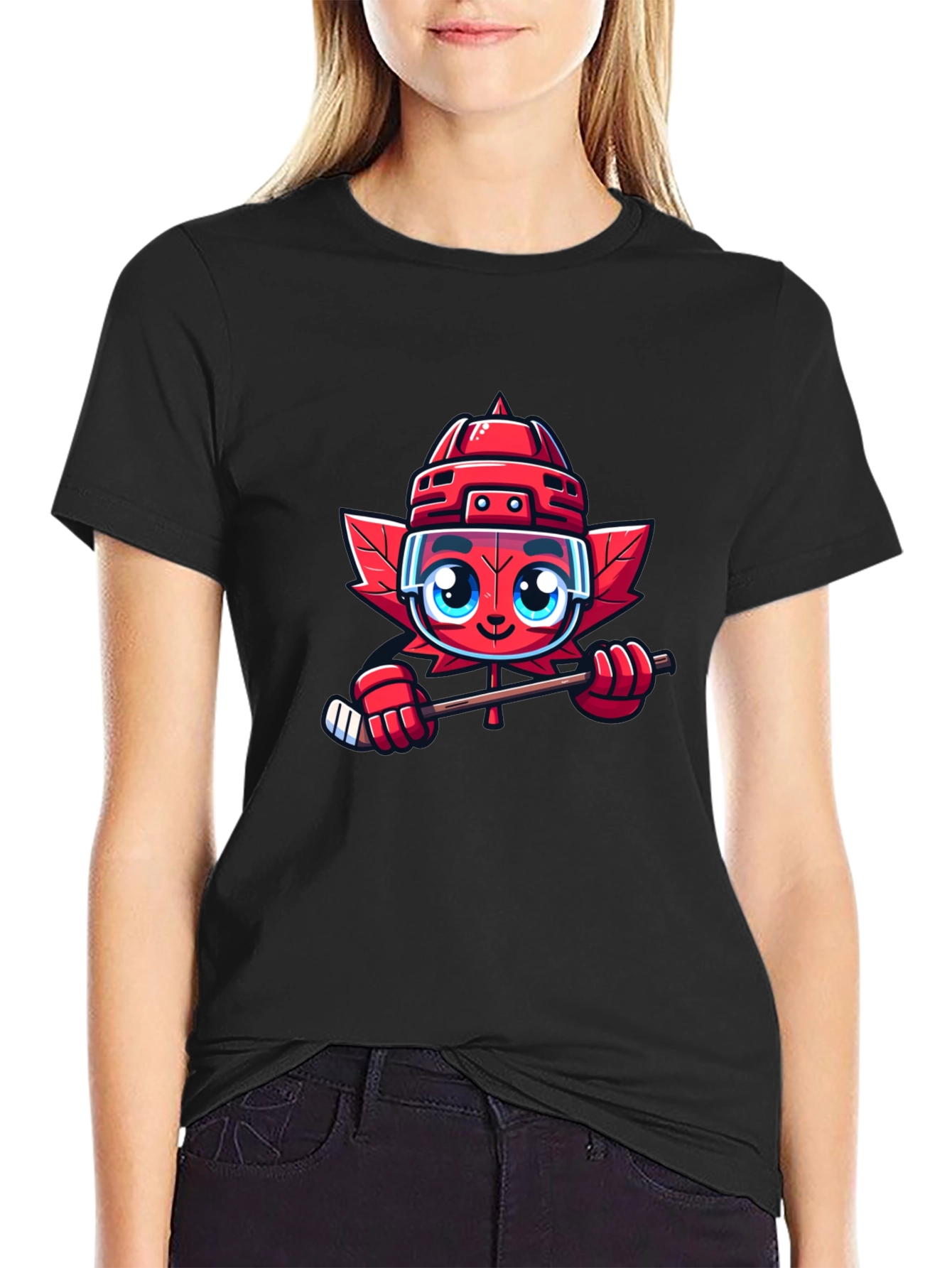 Canada Maple Leaf Hockey T-Shirt