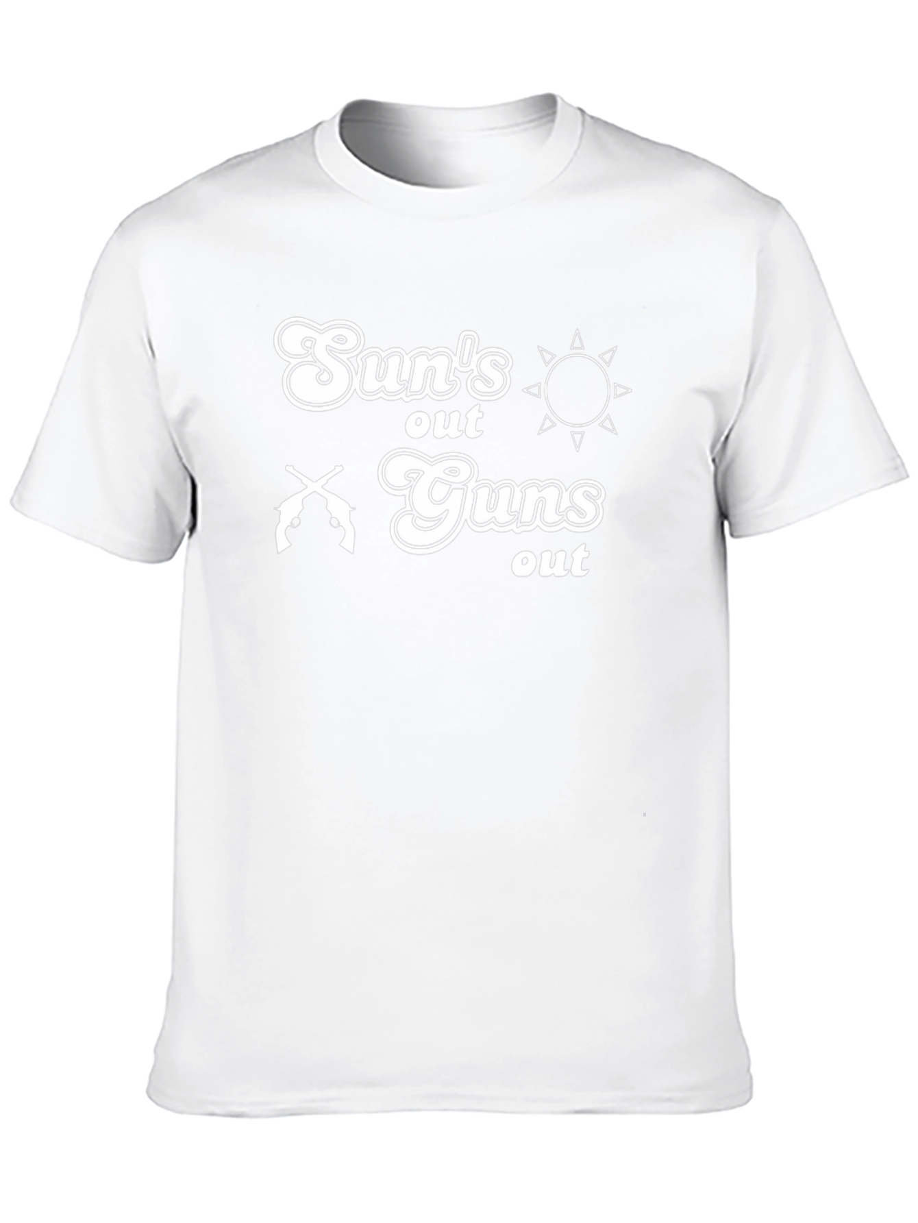 Suns Out Guns Out T-Shirt - Black Graphic Tee