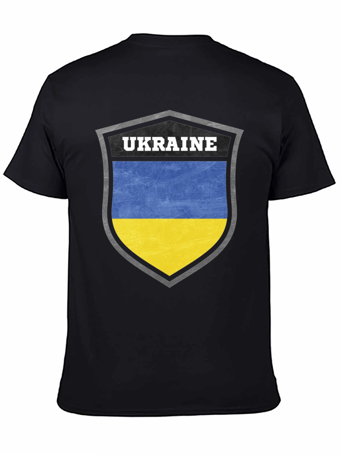 Ukraine Flag Shield T-Shirt
