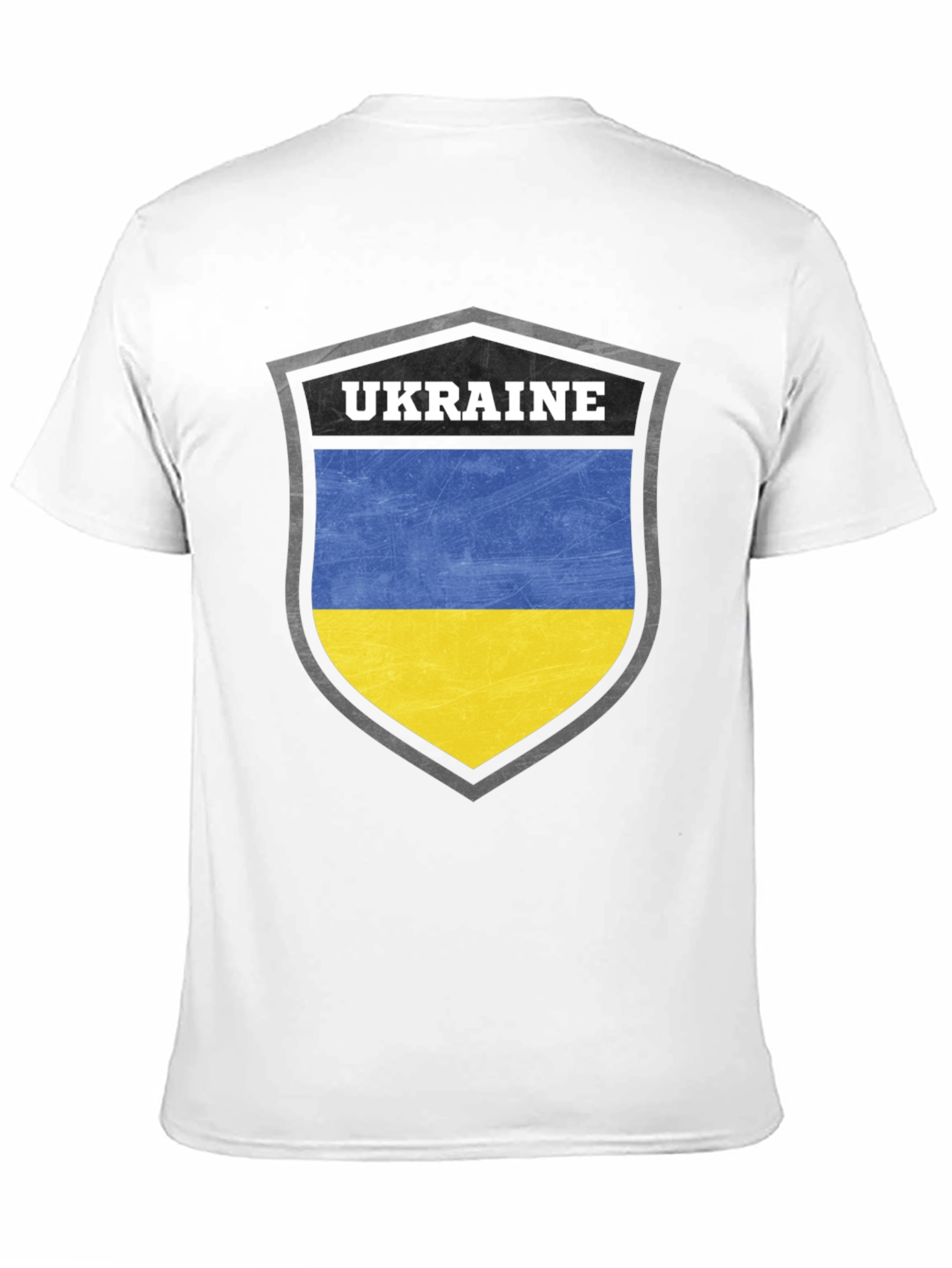 Ukraine Flag Shield T-Shirt