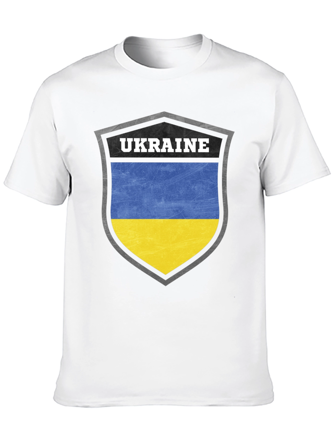 Ukraine Flag Shield T-Shirt