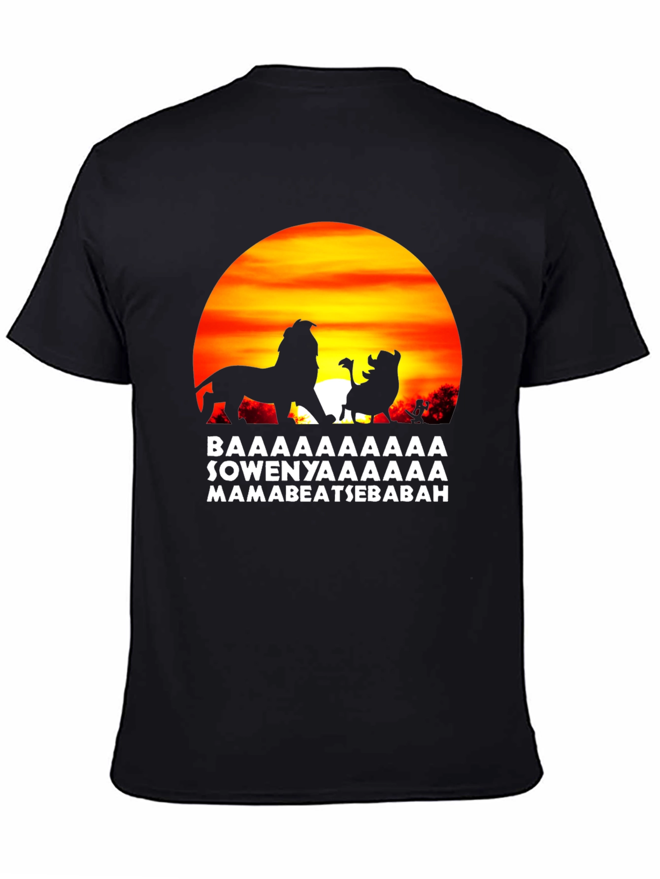 Lion King Hakuna Matata Mens Black T-Shirt