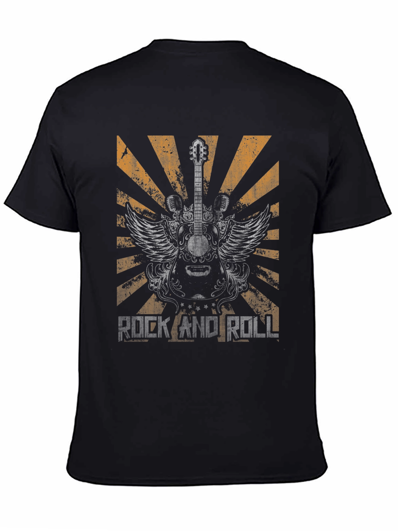 Rock and Roll Guitar Graphic Tee