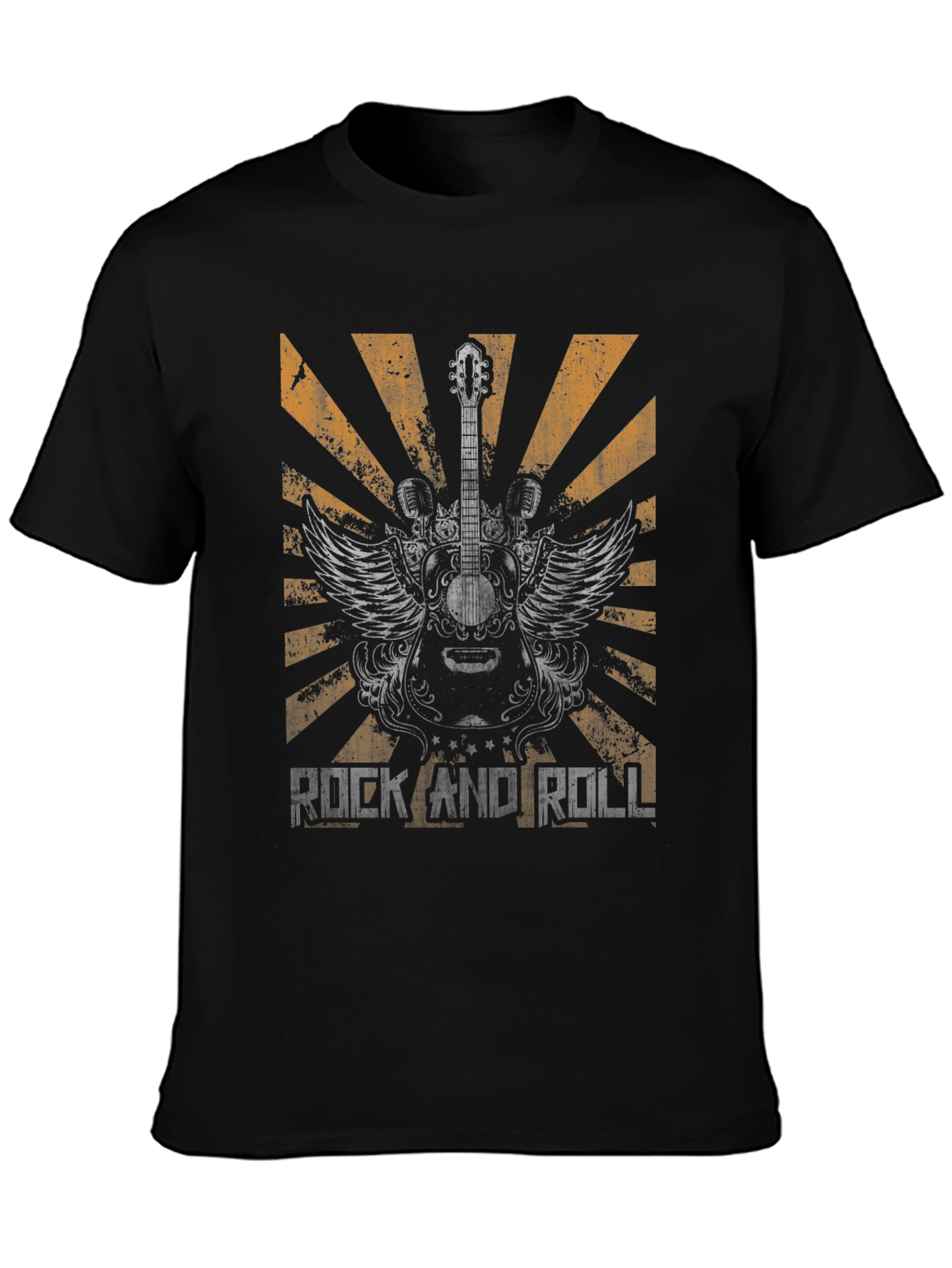 Rock and Roll Guitar Graphic Tee