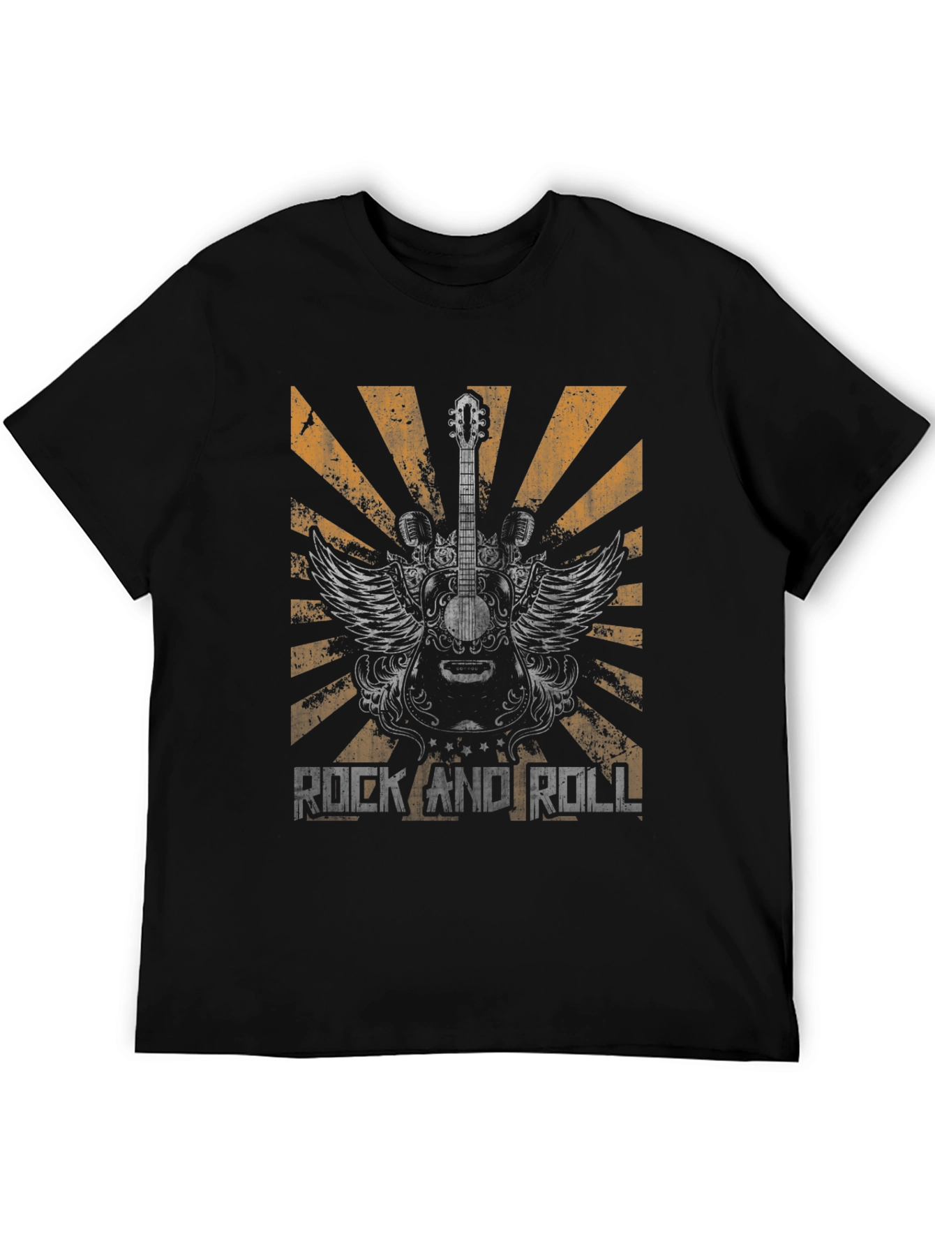 Rock and Roll Guitar Graphic Tee