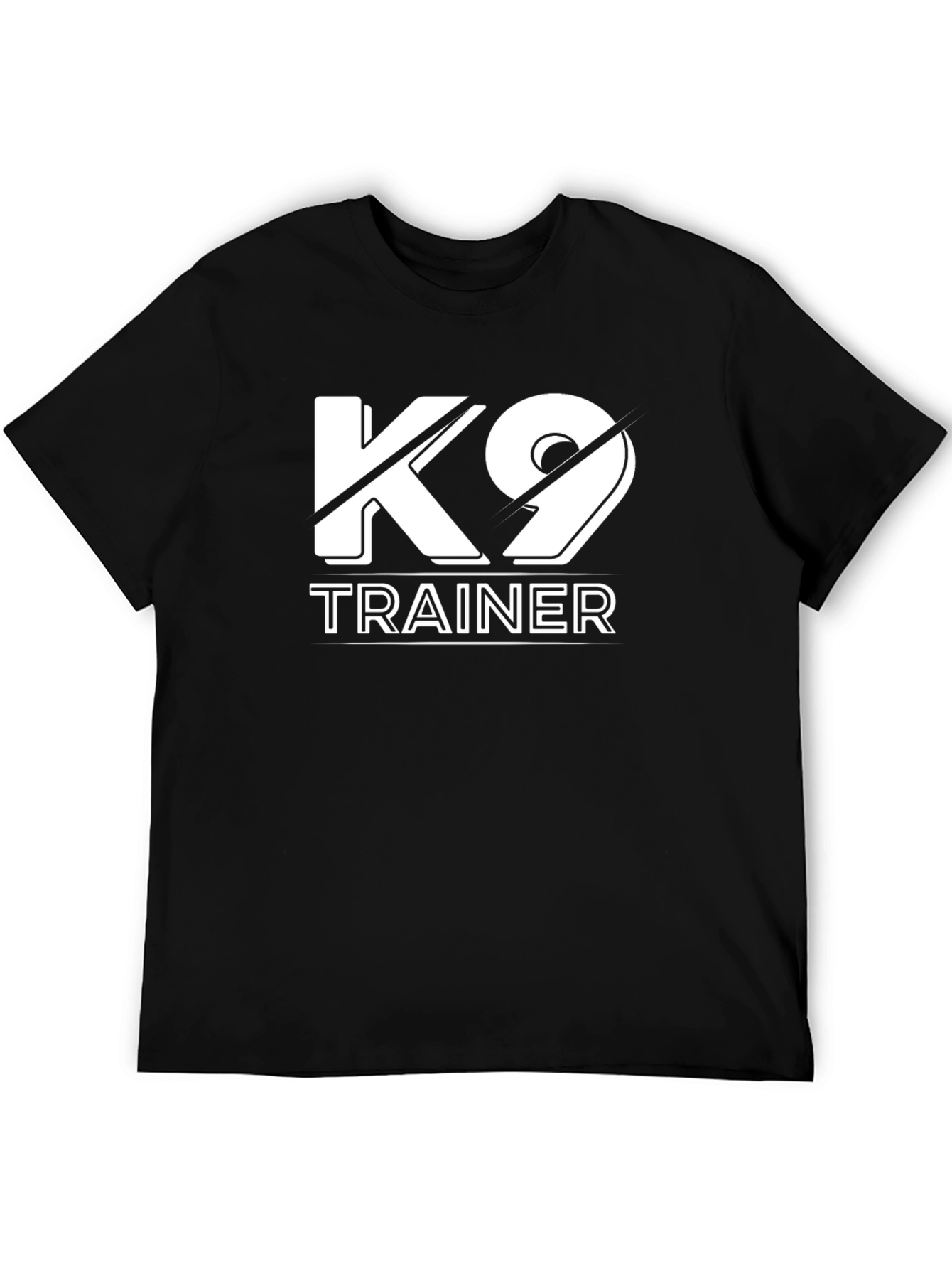 K9 Trainer Black T-Shirt Dog Handler Tee