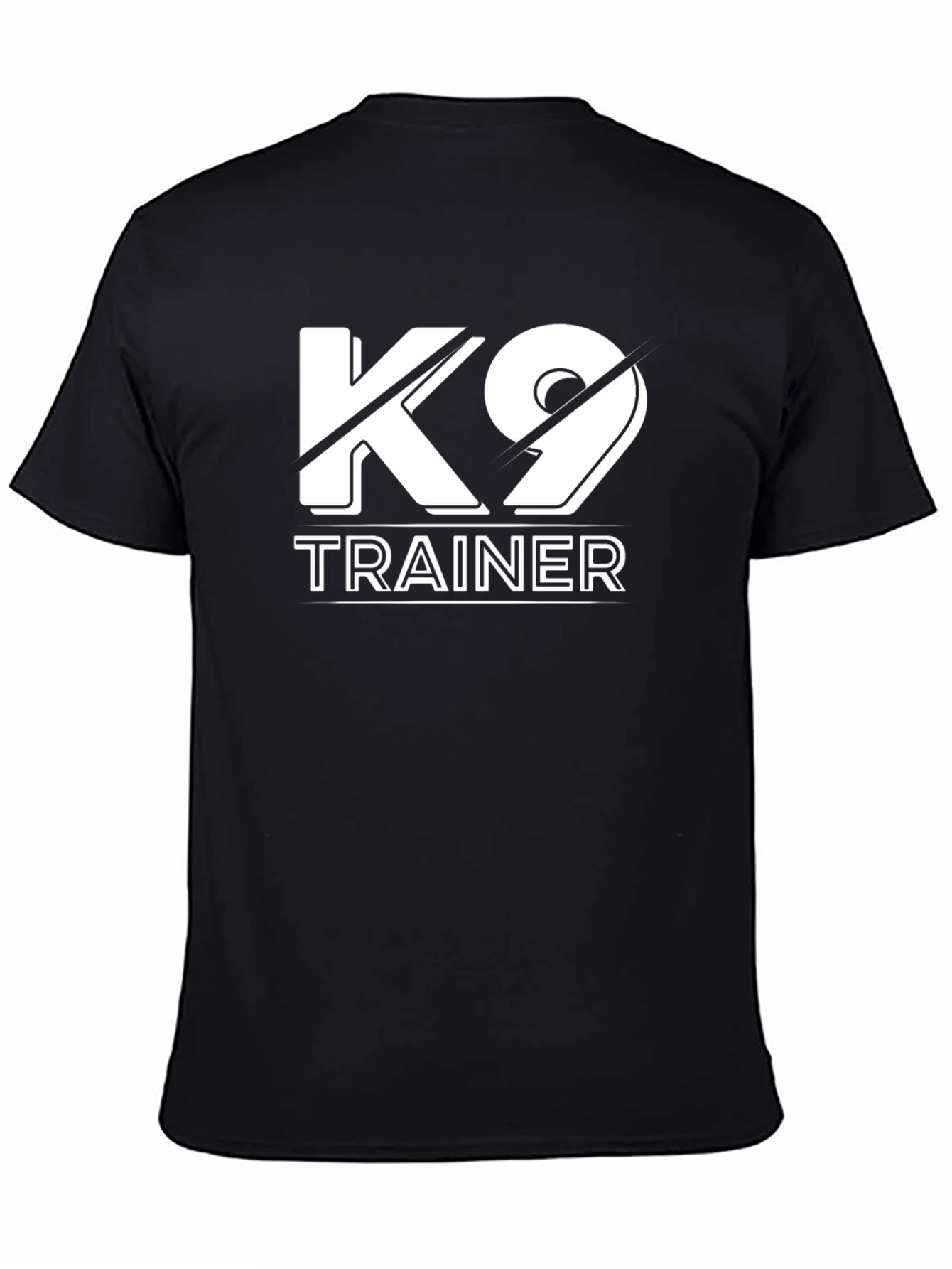 K9 Trainer Black T-Shirt Dog Handler Tee