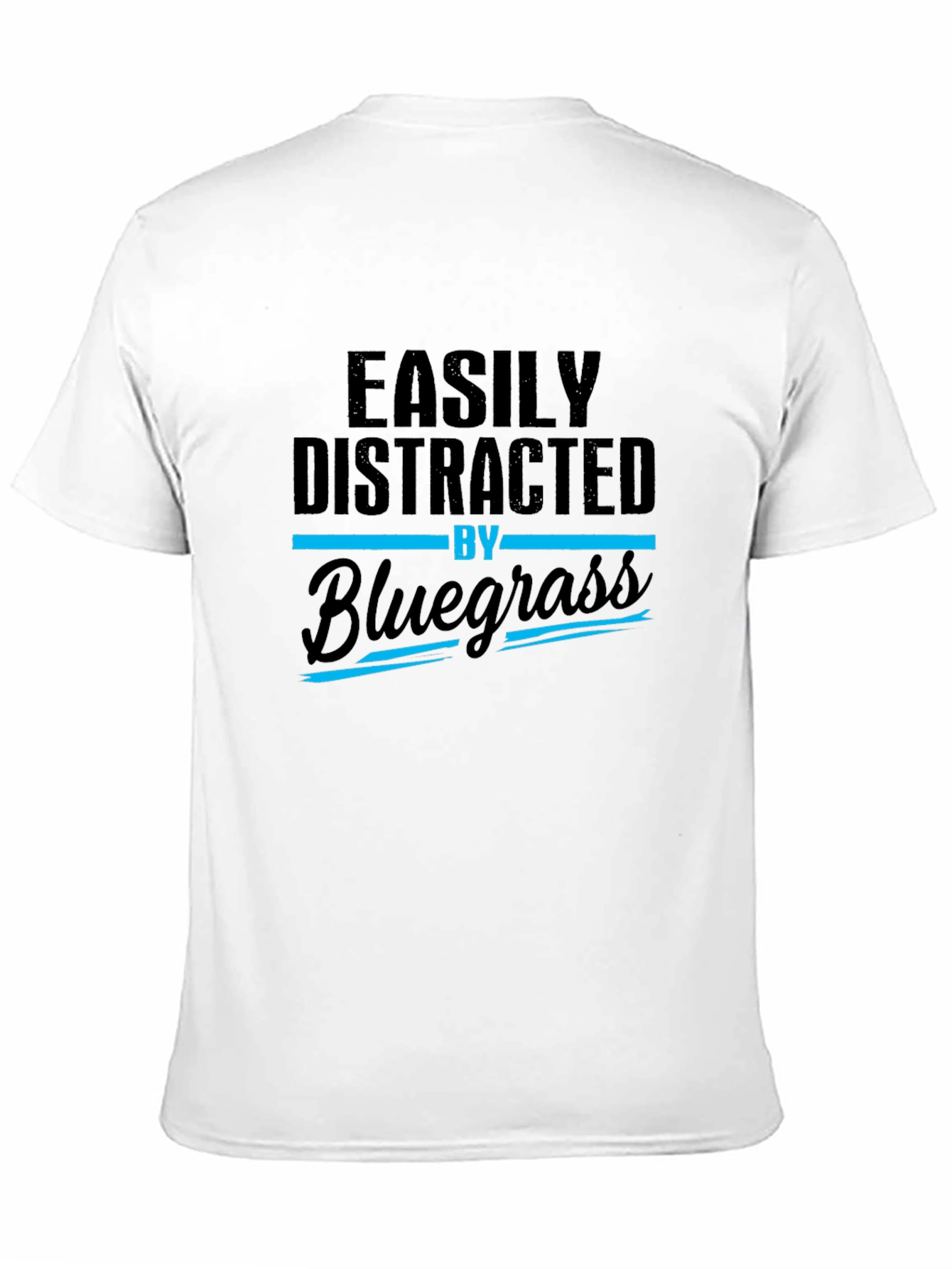 Easily Distracted By Bluegrass Black T-Shirt