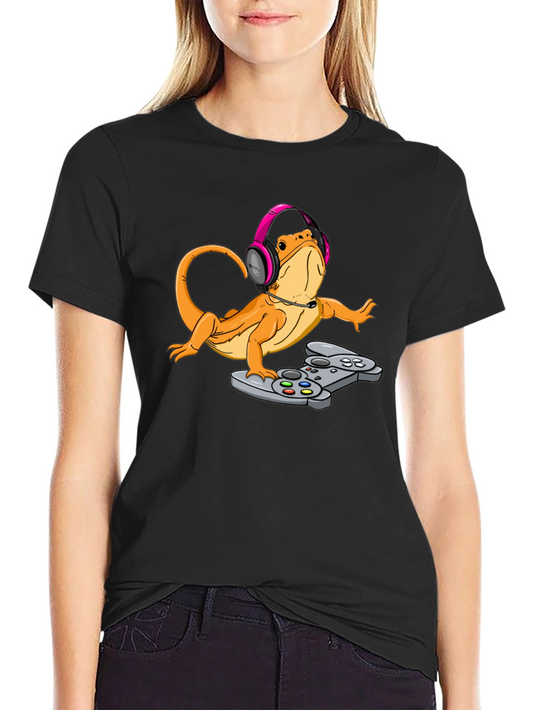 Gamer Lizard Graphic Tee