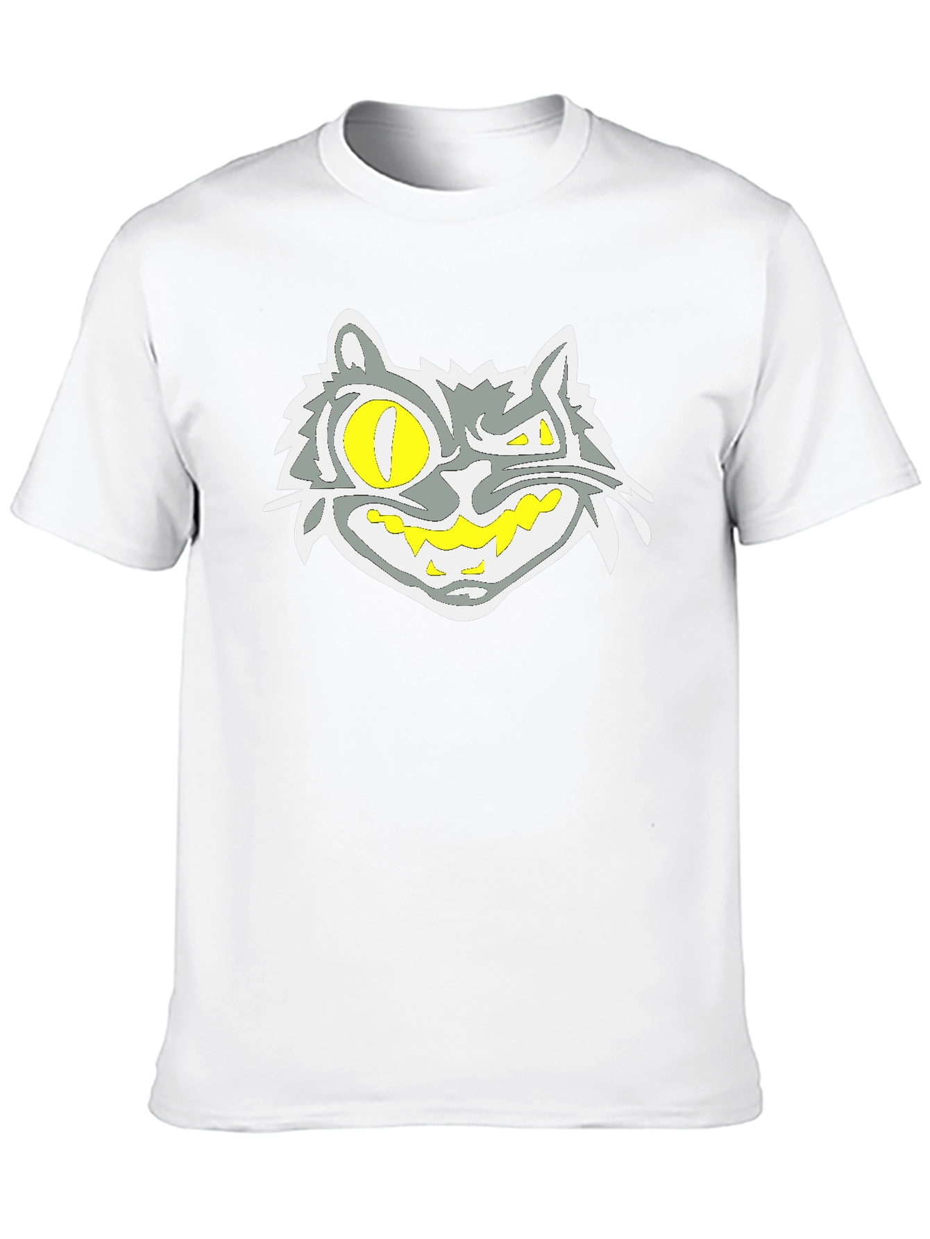 Grinning Cat Graphic Black Tee