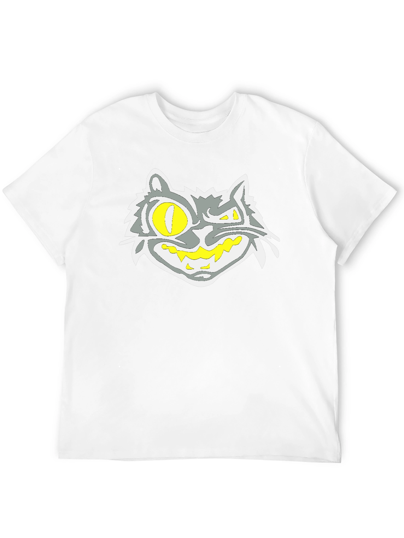 Grinning Cat Graphic Black Tee