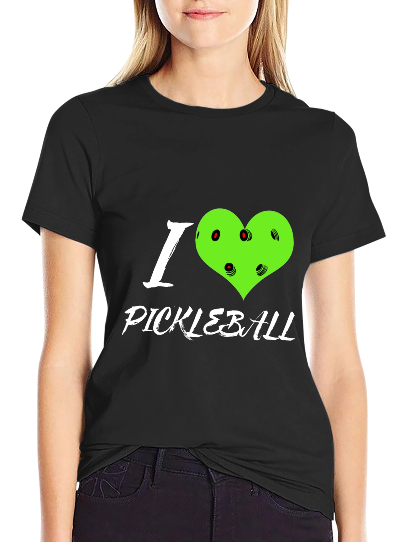 I Love Pickleball Heart T-Shirt