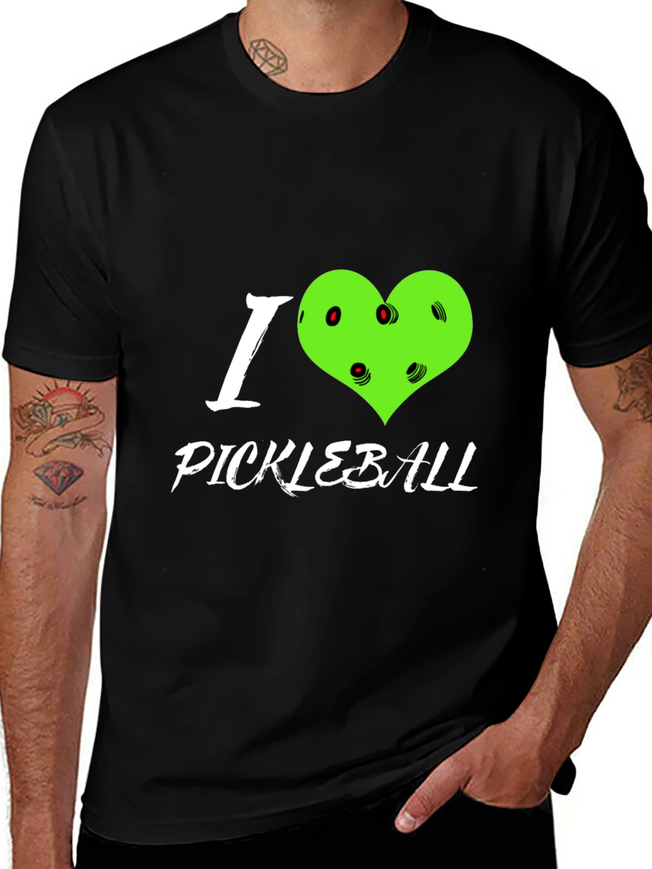 I Love Pickleball Heart T-Shirt