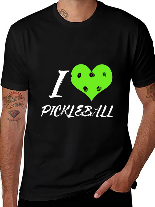 I Love Pickleball Heart T-Shirt