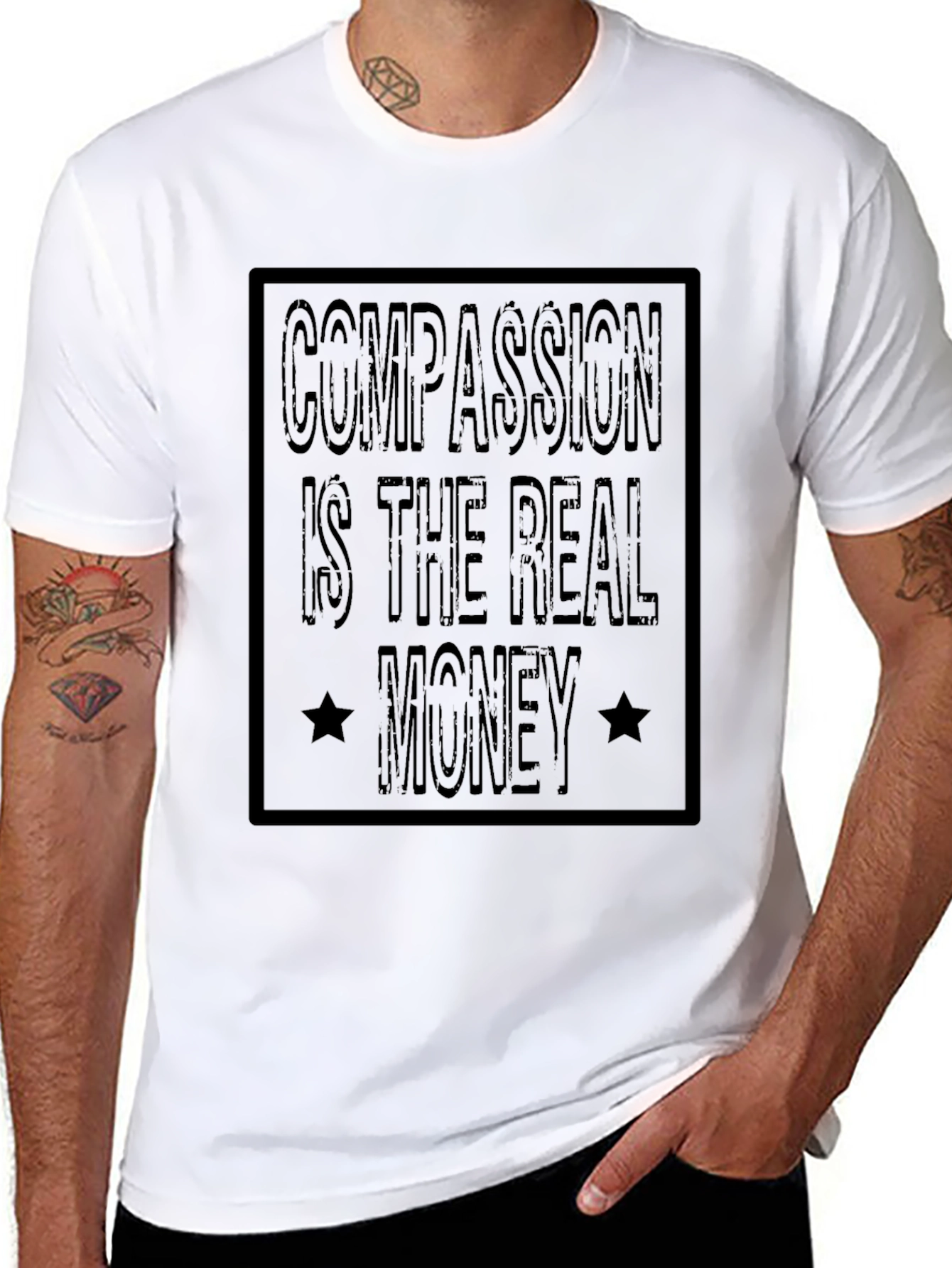 Compassion is the Real Money Graphic Tee