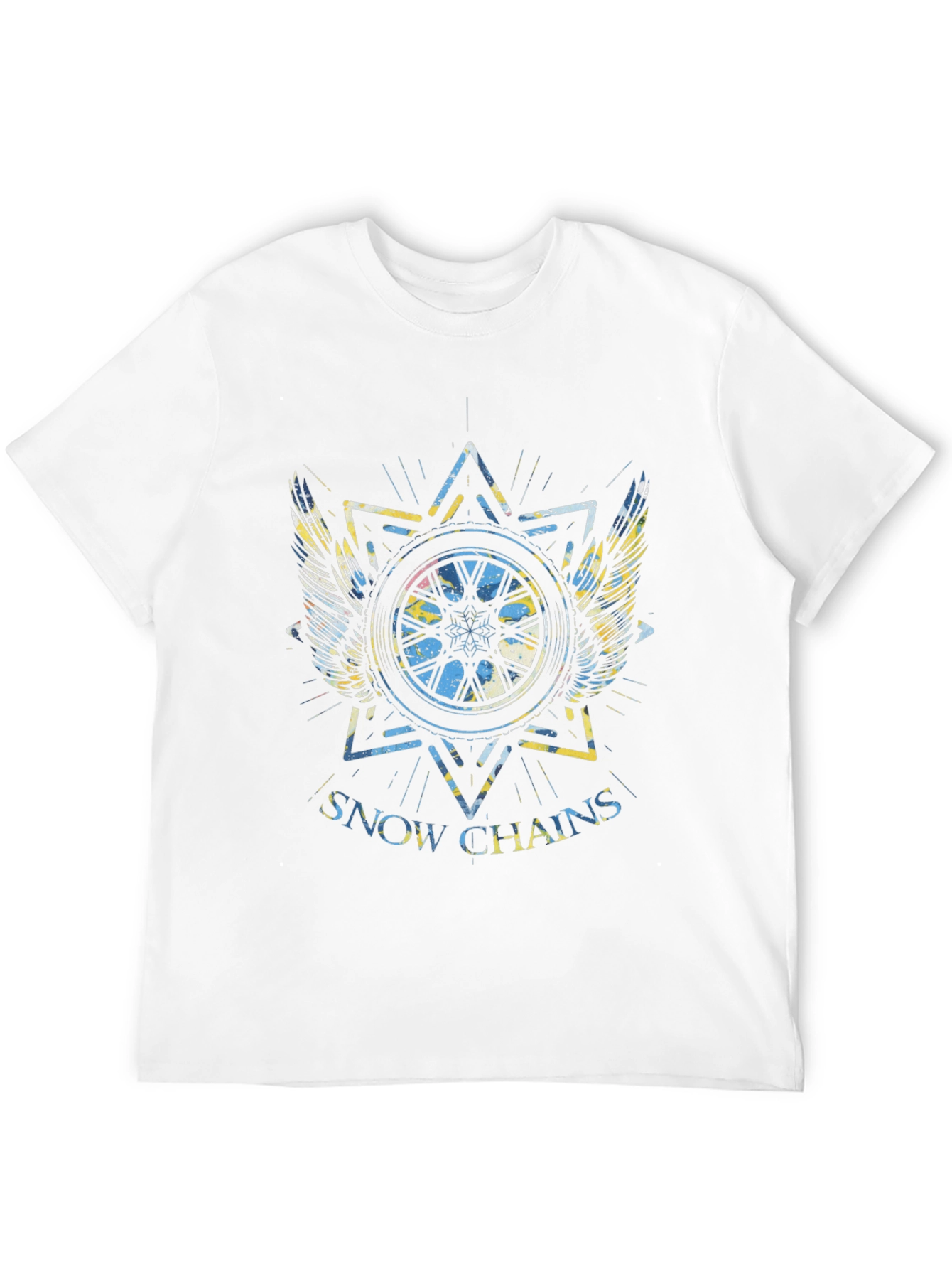 Snow Chains Graphic T-Shirt - Black