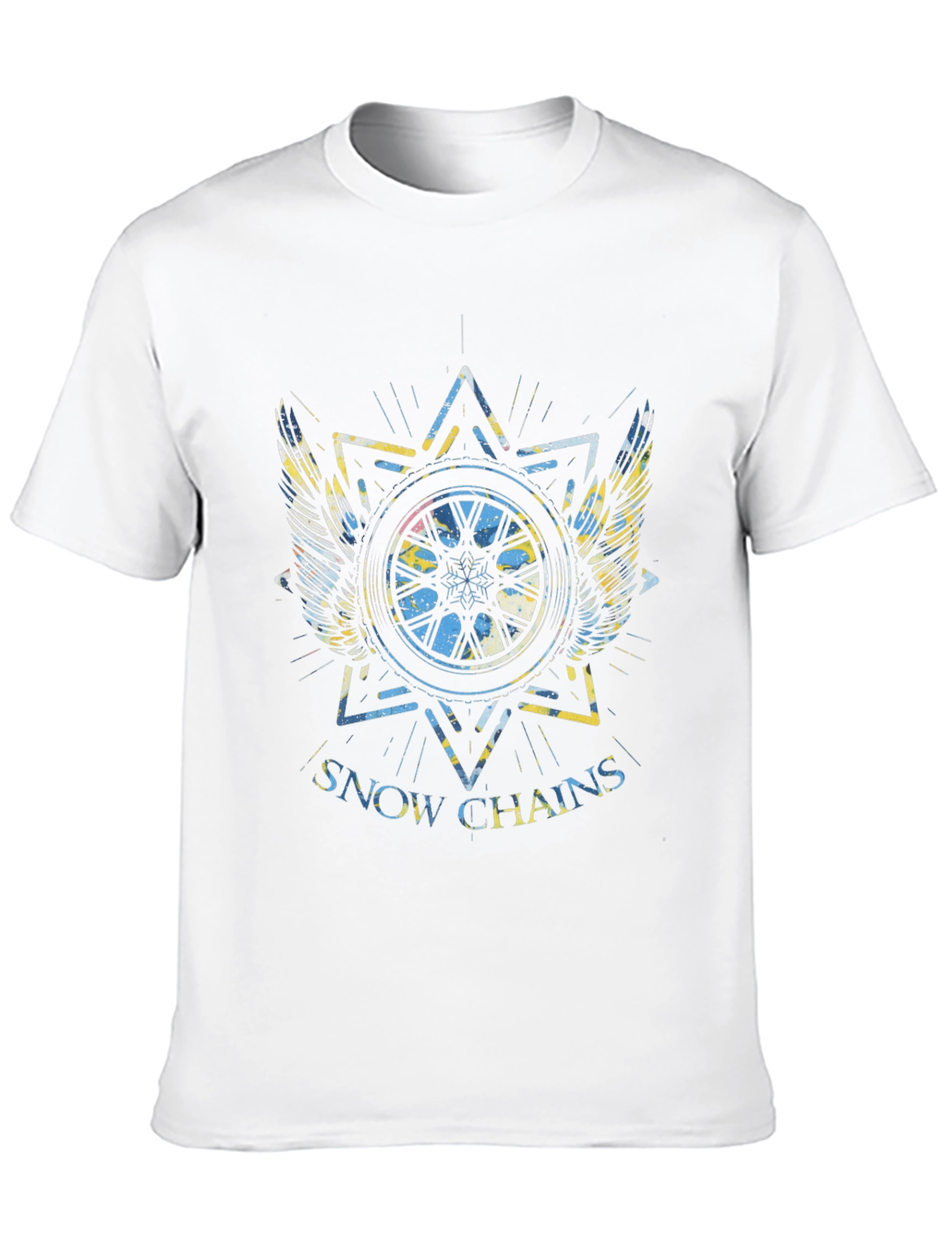 Snow Chains Graphic T-Shirt - Black