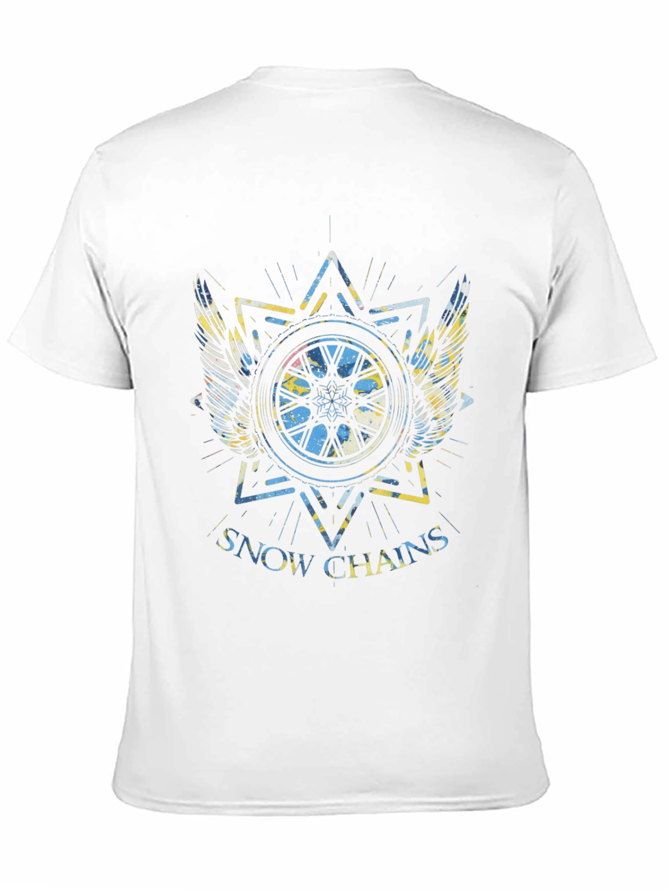 Snow Chains Graphic T-Shirt - Black