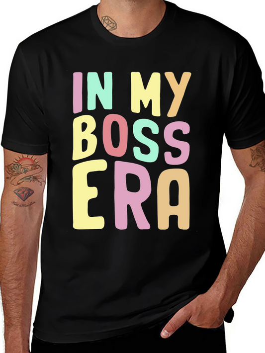 In My Boss Era Graphic Tee - Trendy Casual Shirt