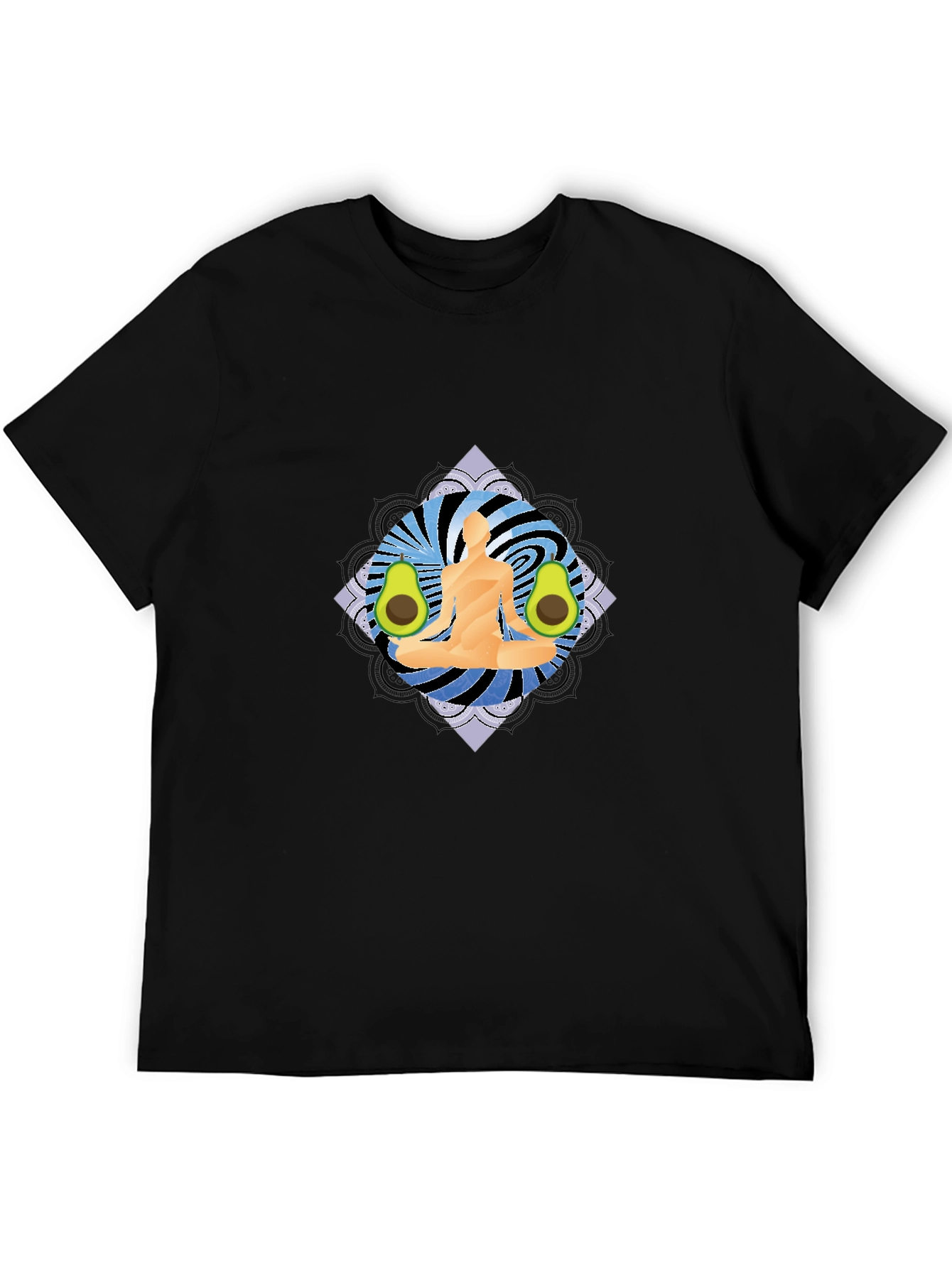 Yoga Avocado Black T-Shirt