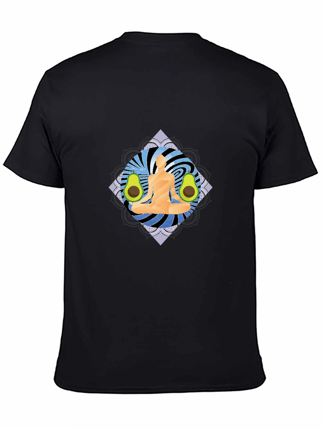 Yoga Avocado Black T-Shirt