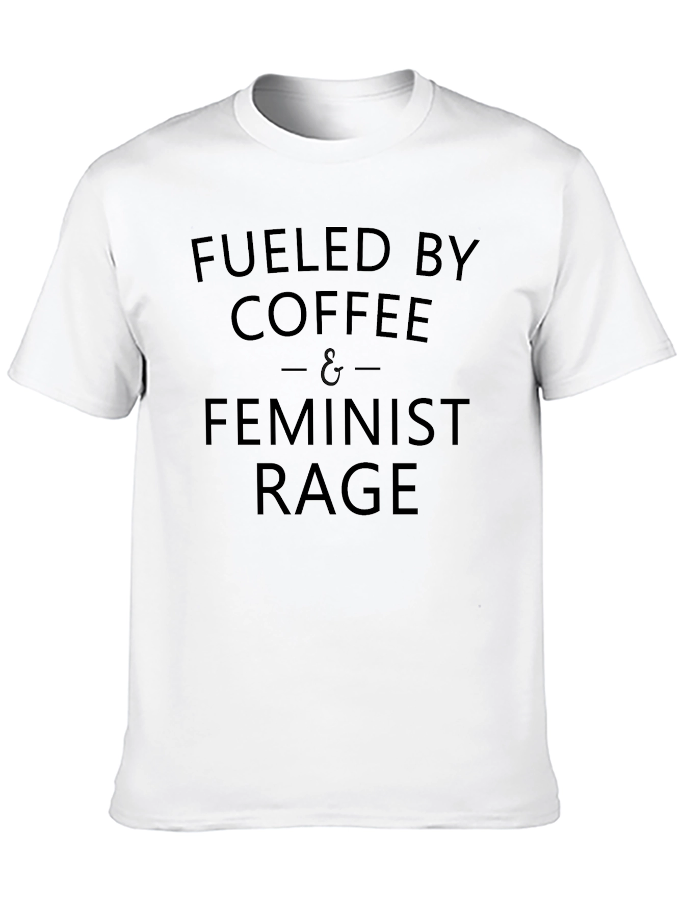 Fueled By Coffee & Feminist Rage Black T-Shirt