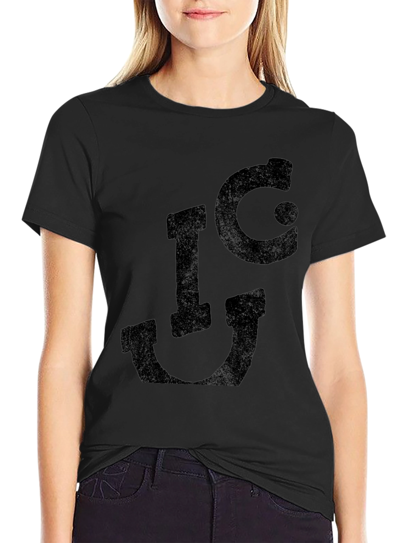 ICU Black Graphic T-Shirt - Trendy Casual Wear