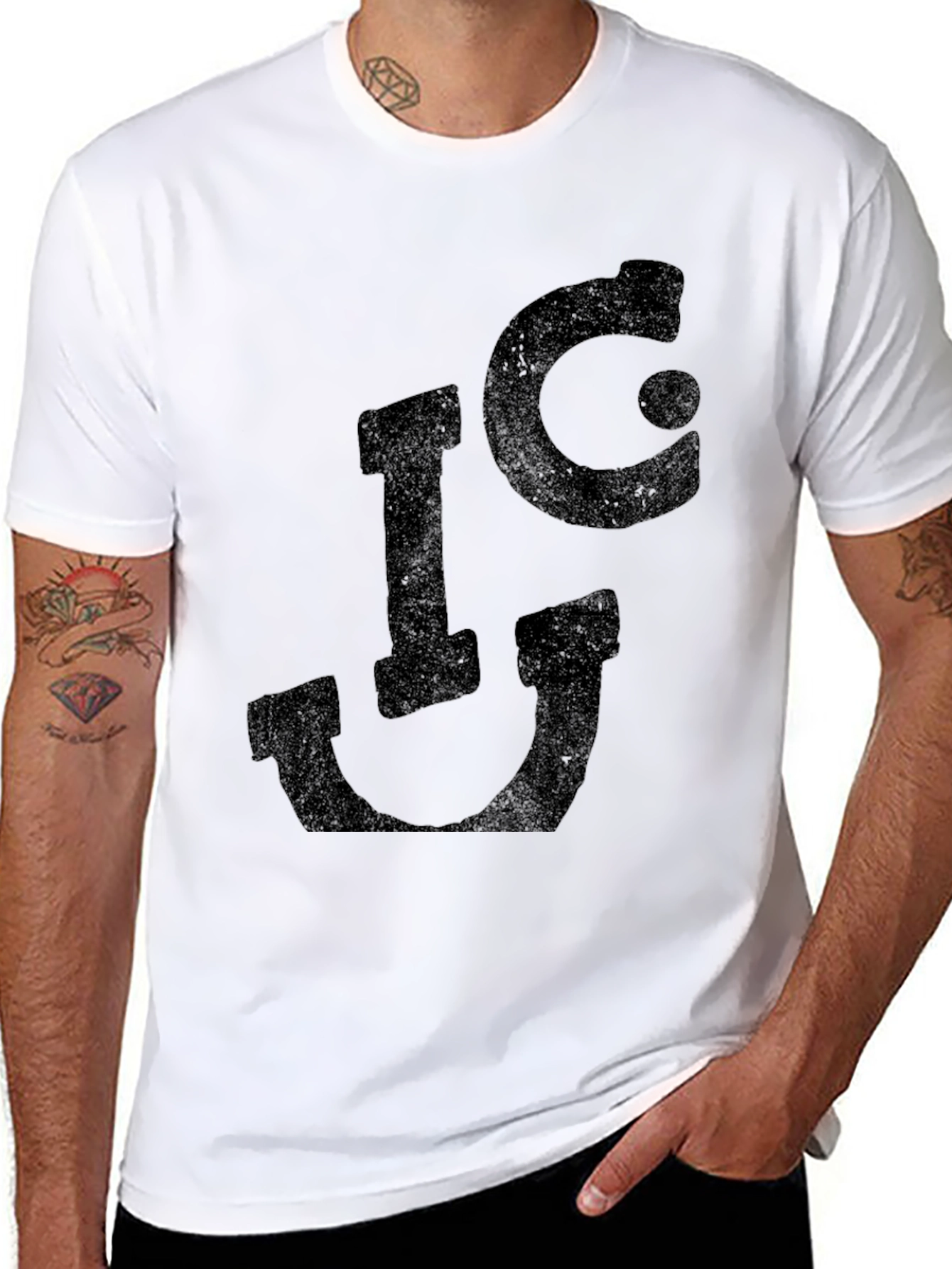 ICU Black Graphic T-Shirt - Trendy Casual Wear